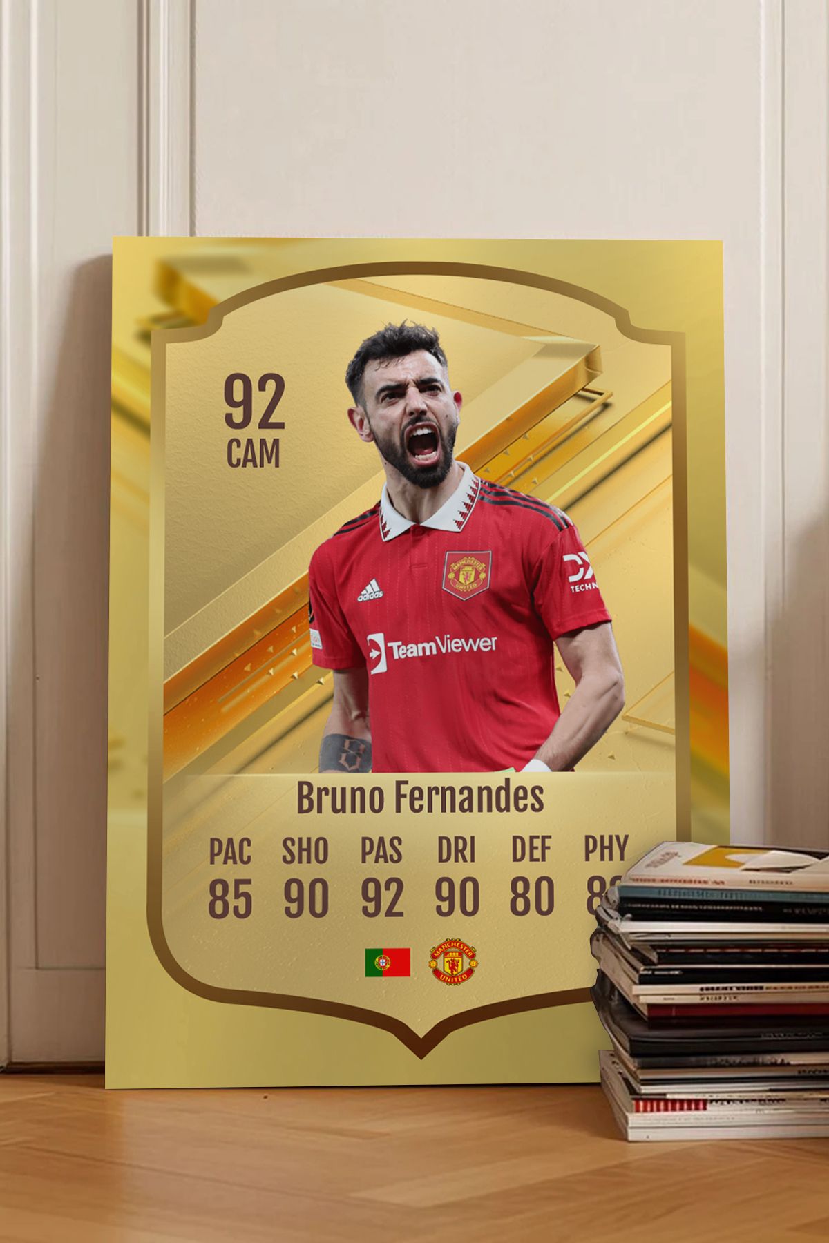 Pi Dekorasyon Futbolcu Fut Card mdf tablo serisi seti