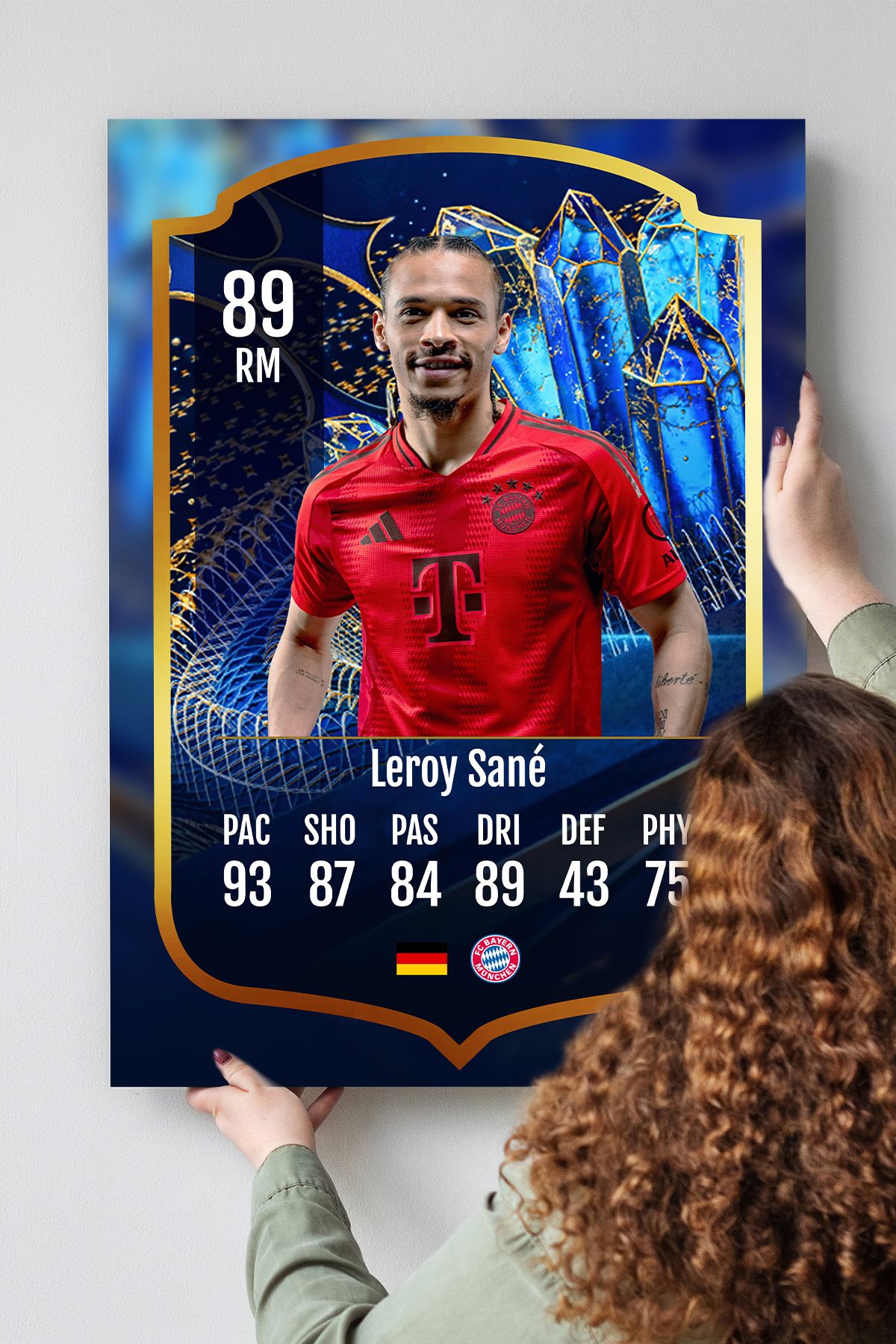 Pi Dekorasyon Futbolcu Fut Card mdf tablo serisi seti
