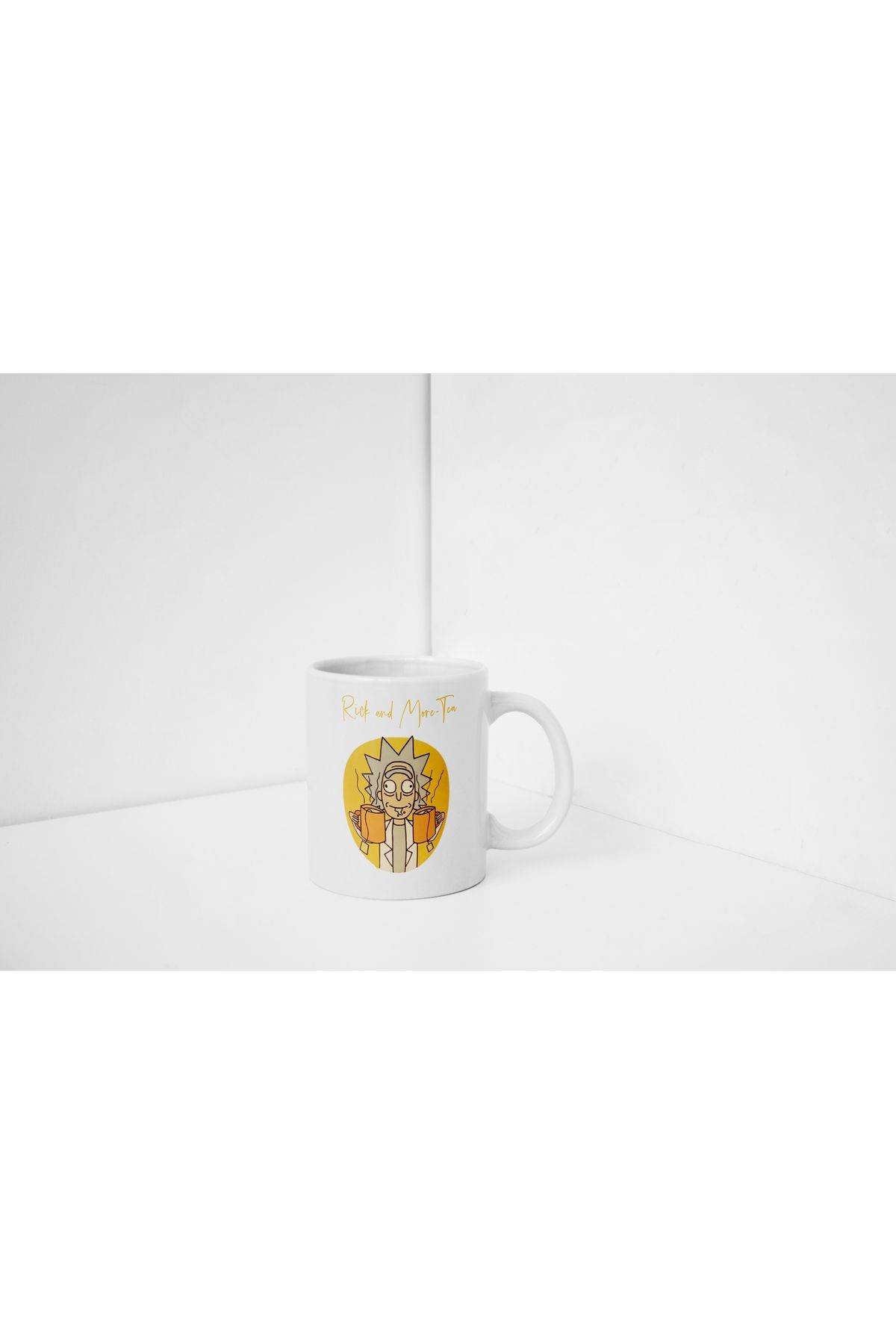 North Whiskers Rick and More-Tea Çift Taraflı Baskılı Kupa Badak 330 ML