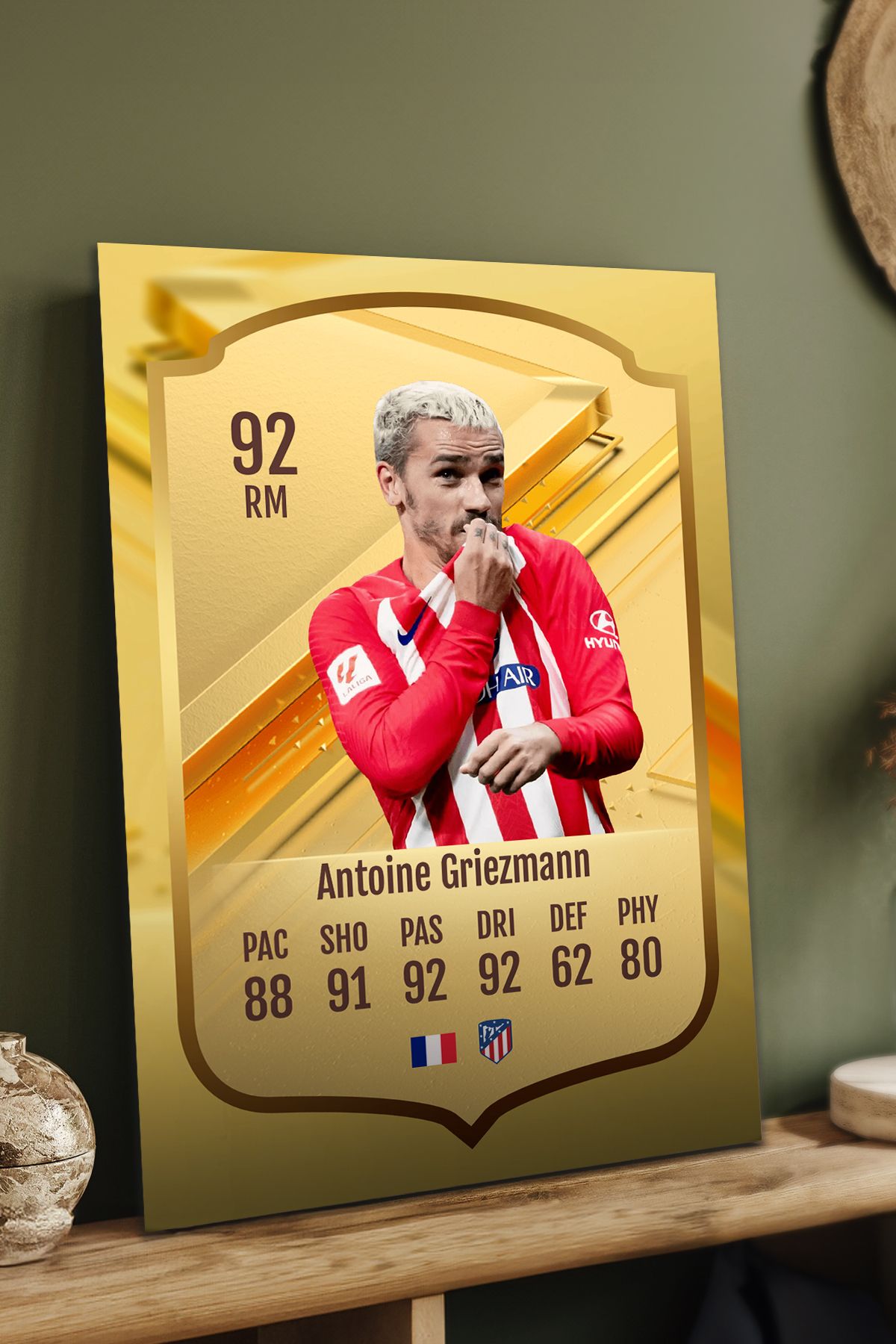 Pi Dekorasyon Futbolcu Fut Card mdf tablo serisi seti