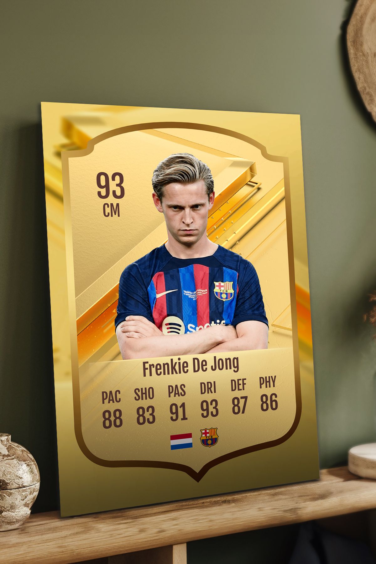 Pi Dekorasyon Futbolcu Fut Card mdf tablo serisi seti