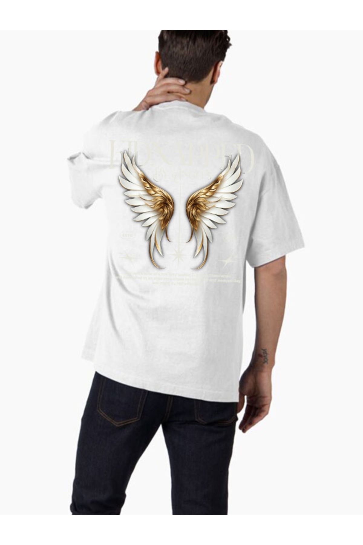 COMVİCHO Unisex streetwear35 Tasarım Baskılı Oversize T-Shirt