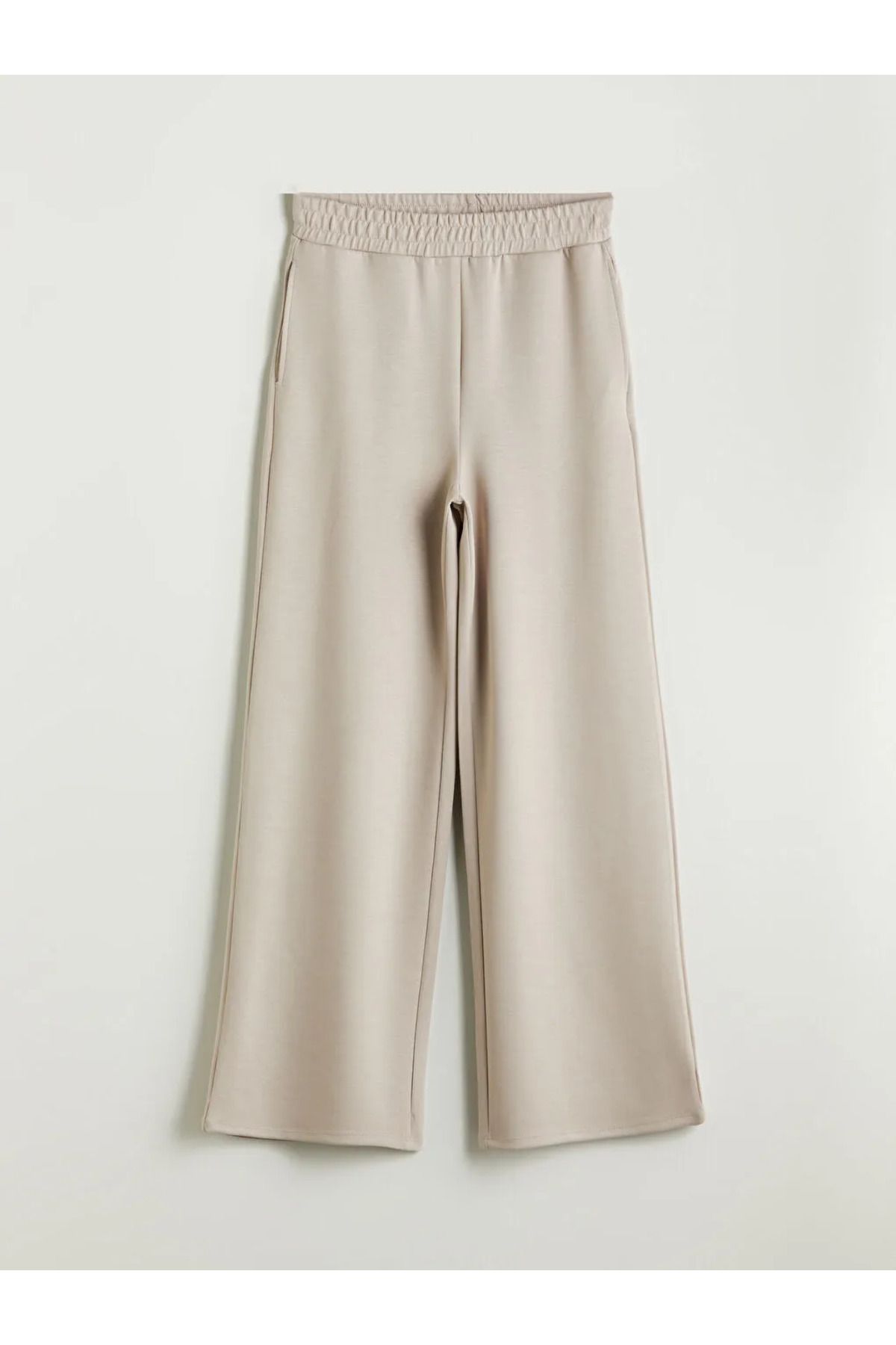LC Waikiki LCWAIKIKI Classic Gri Beli Lastikli Kadın Pantolon