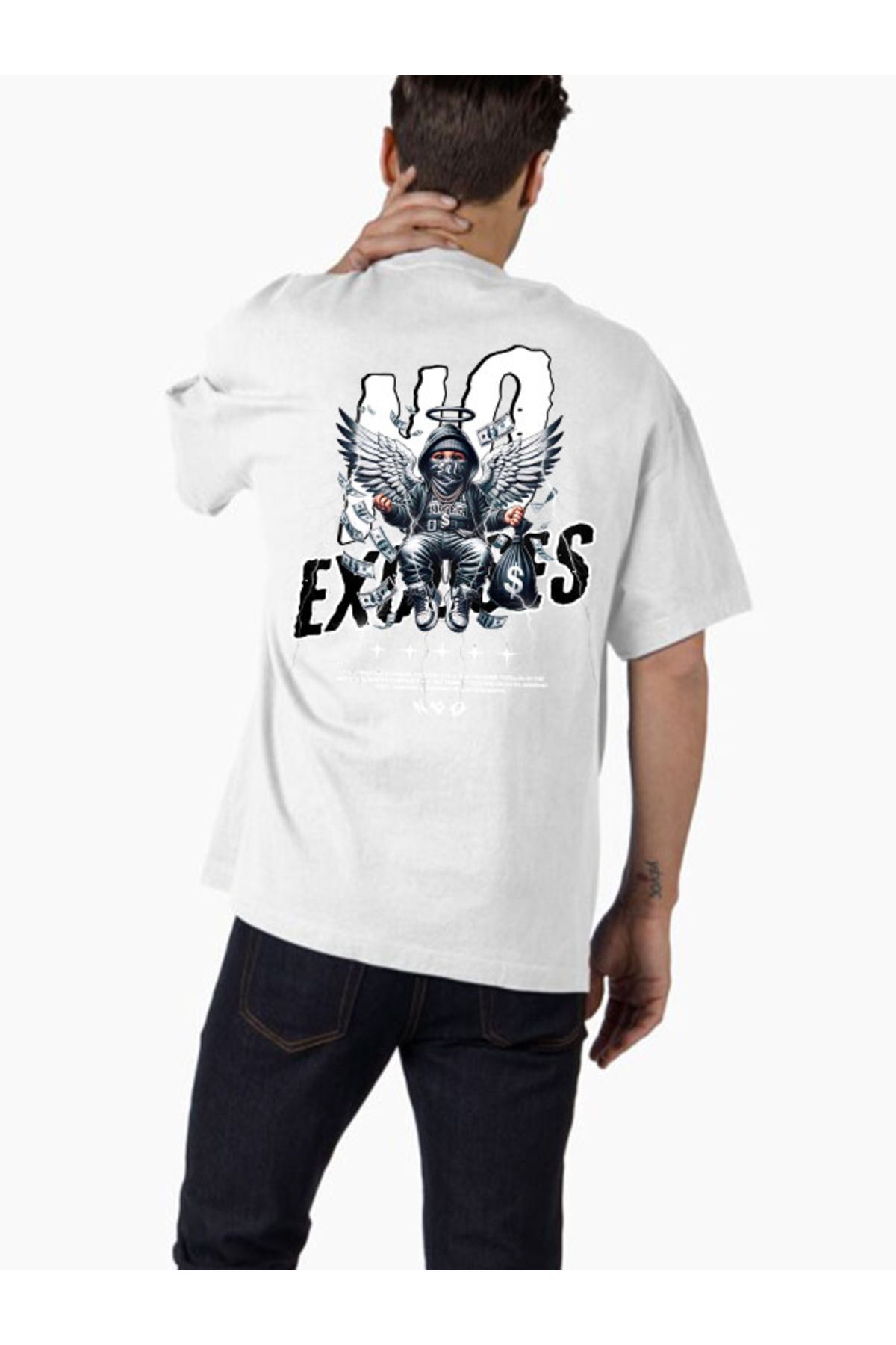 COMVİCHO Unisex streetwear150 Tasarım Baskılı Oversize T-Shirt