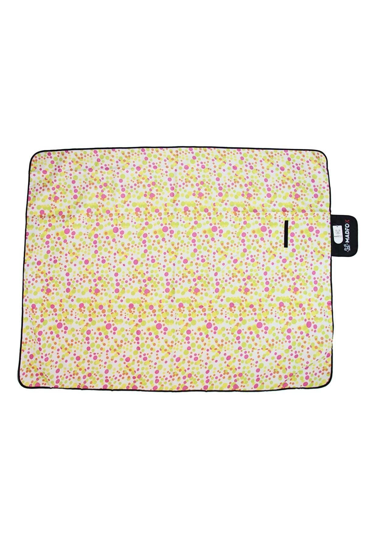 SAVAGE Piknik Kamp Örtüsü - Su Geçirmez - Madfox Skyloft - Green Polka Dot - 546253