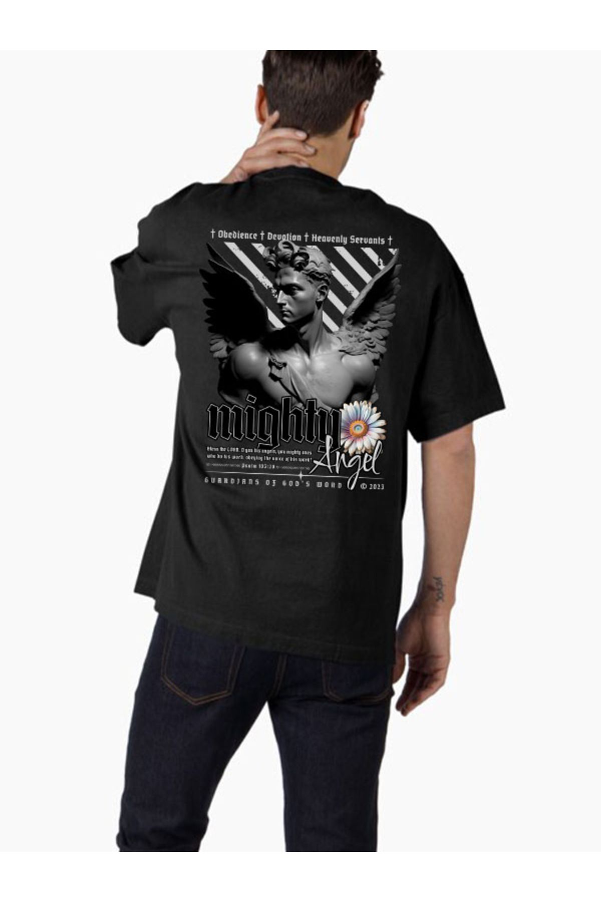 COMVİCHO Unisex streetwear21 Tasarım Baskılı Oversize T-Shirt