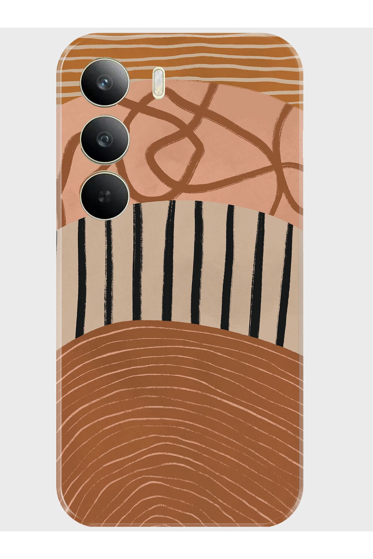 Activist Tecno Camon 40 4G Kılıf Kamera Korumalı Baskılı Silikon Kapak - bronze