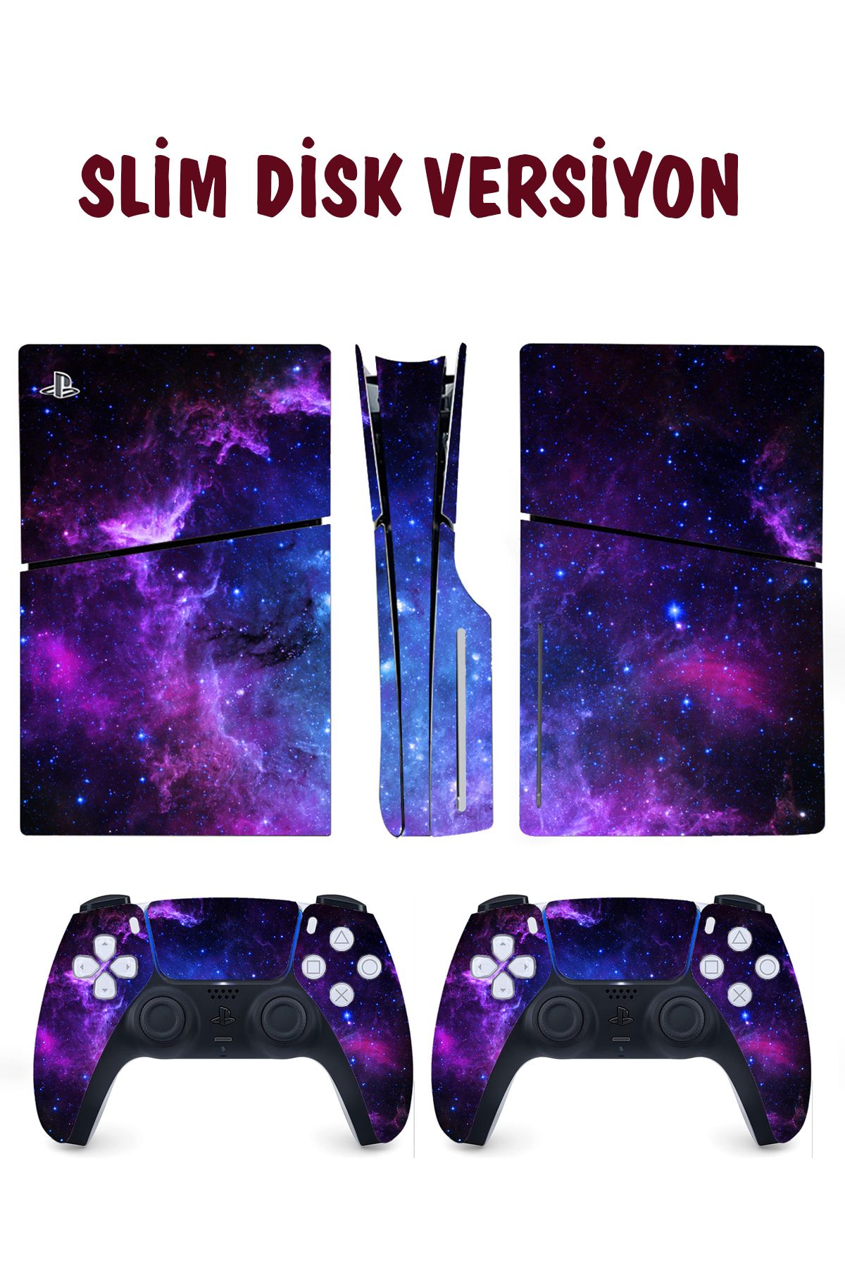KT Decor Galaksi Playstation 5 Full Sticker Kaplama Seti