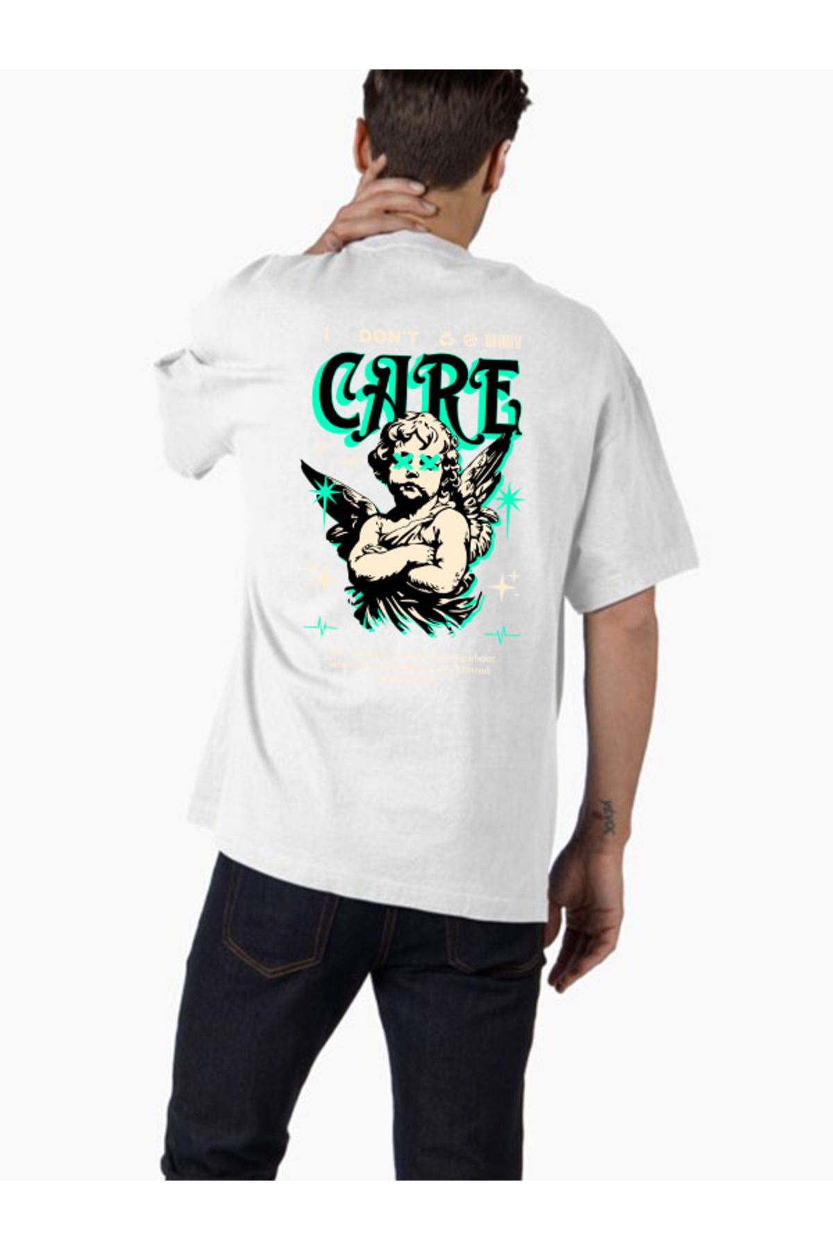 COMVİCHO Unisex streetwear28 Tasarım Baskılı Oversize T-Shirt