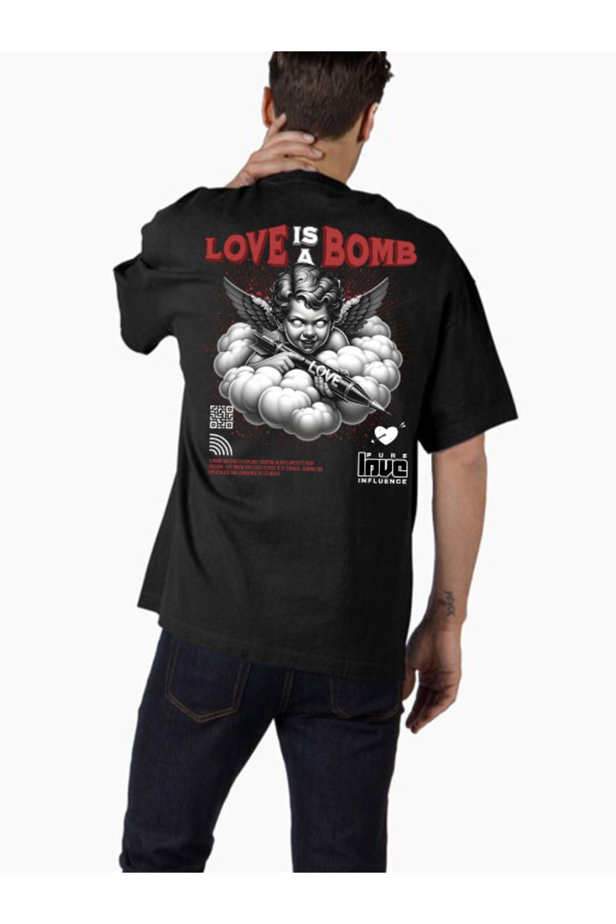 COMVİCHO Unisex streetwear100 Tasarım Baskılı Oversize T-Shirt
