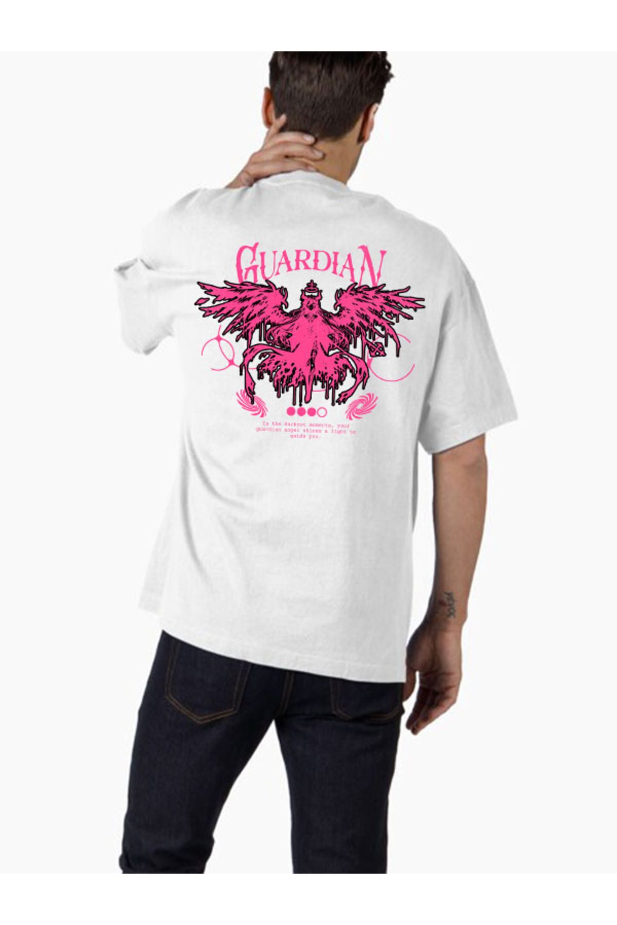 COMVİCHO Unisex streetwear152 Tasarım Baskılı Oversize T-Shirt