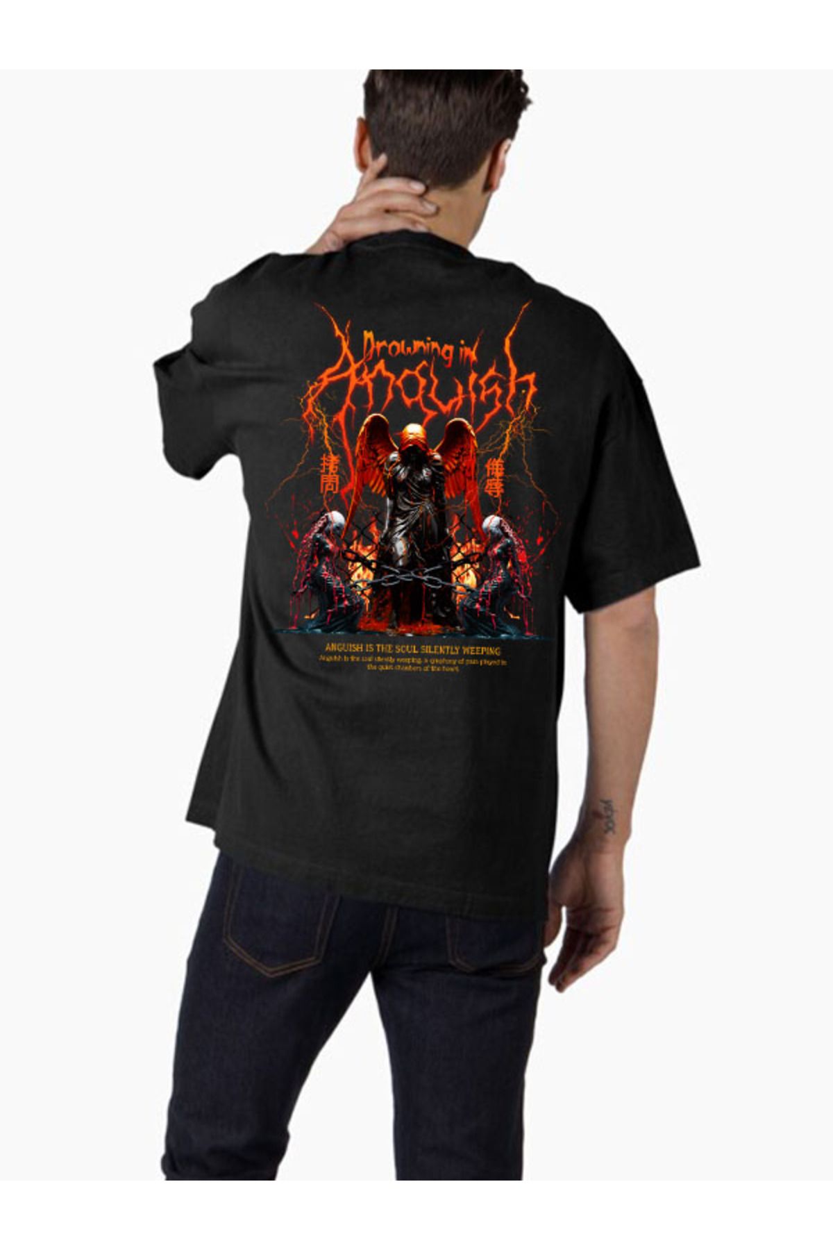 COMVİCHO Unisex streetwear24 Tasarım Baskılı Oversize T-Shirt