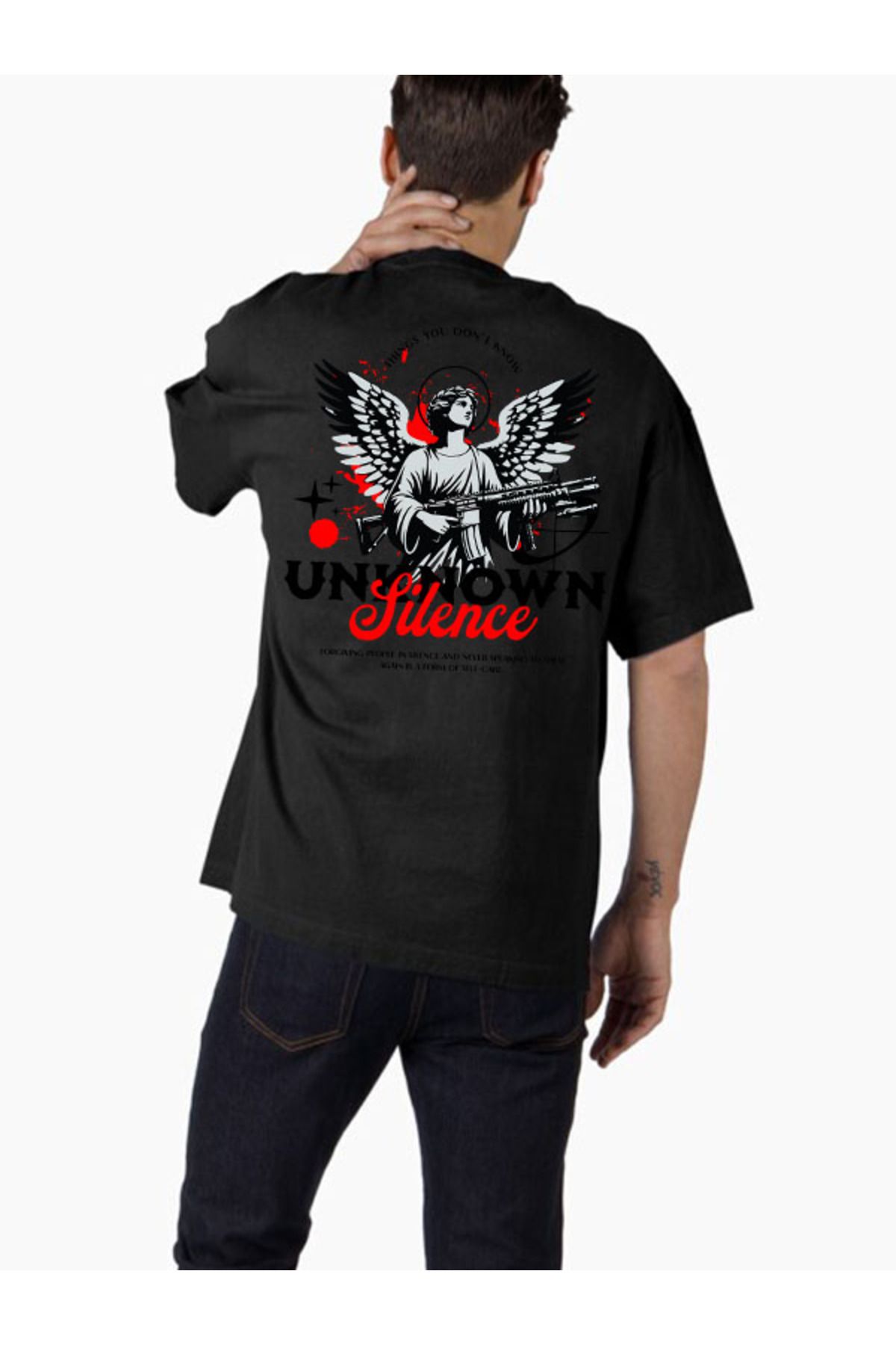 COMVİCHO Unisex streetwear79 Tasarım Baskılı Oversize T-Shirt