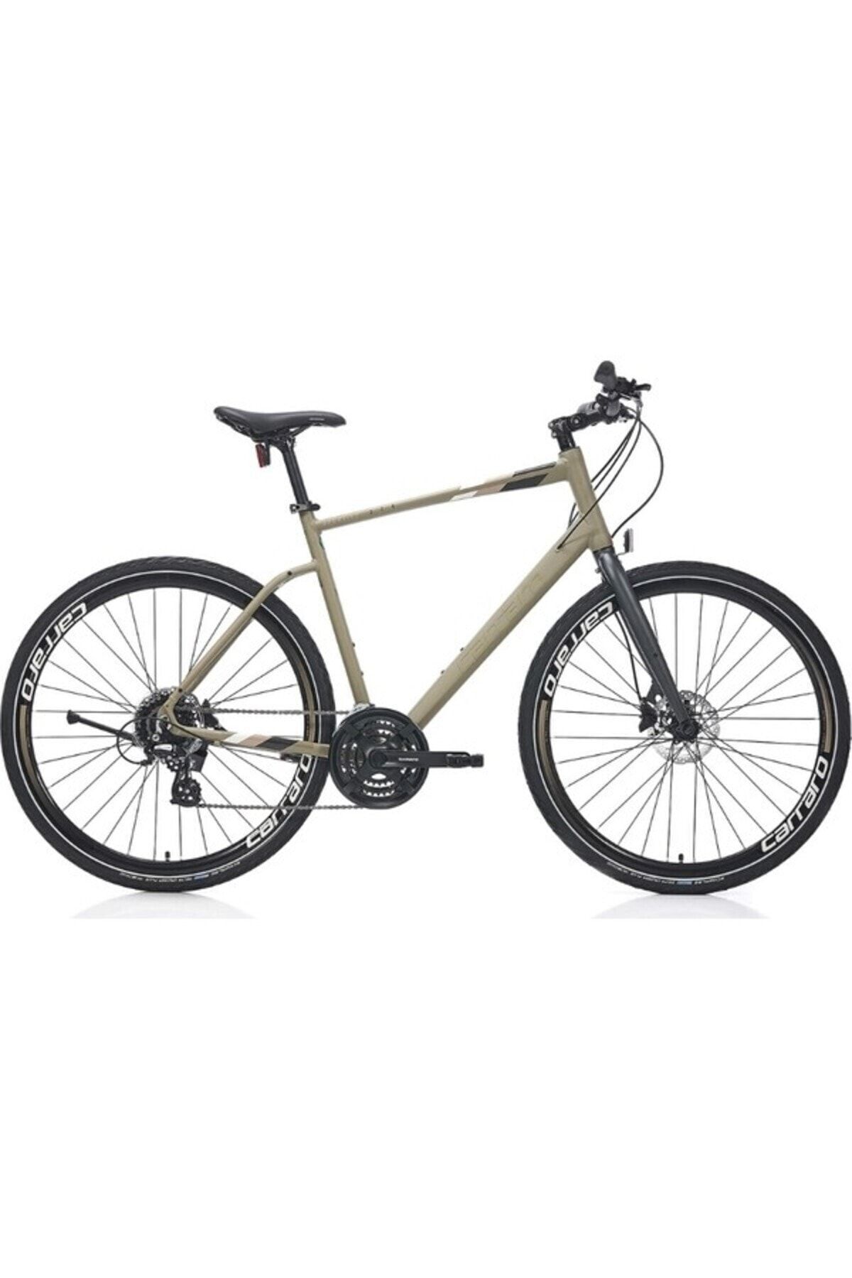 SerenityHaven Sportive 324 28 Jant 24 Vites 56 cm Hidrolik Disk Fren Şehir Bisikleti-Mat Haki Yeşil