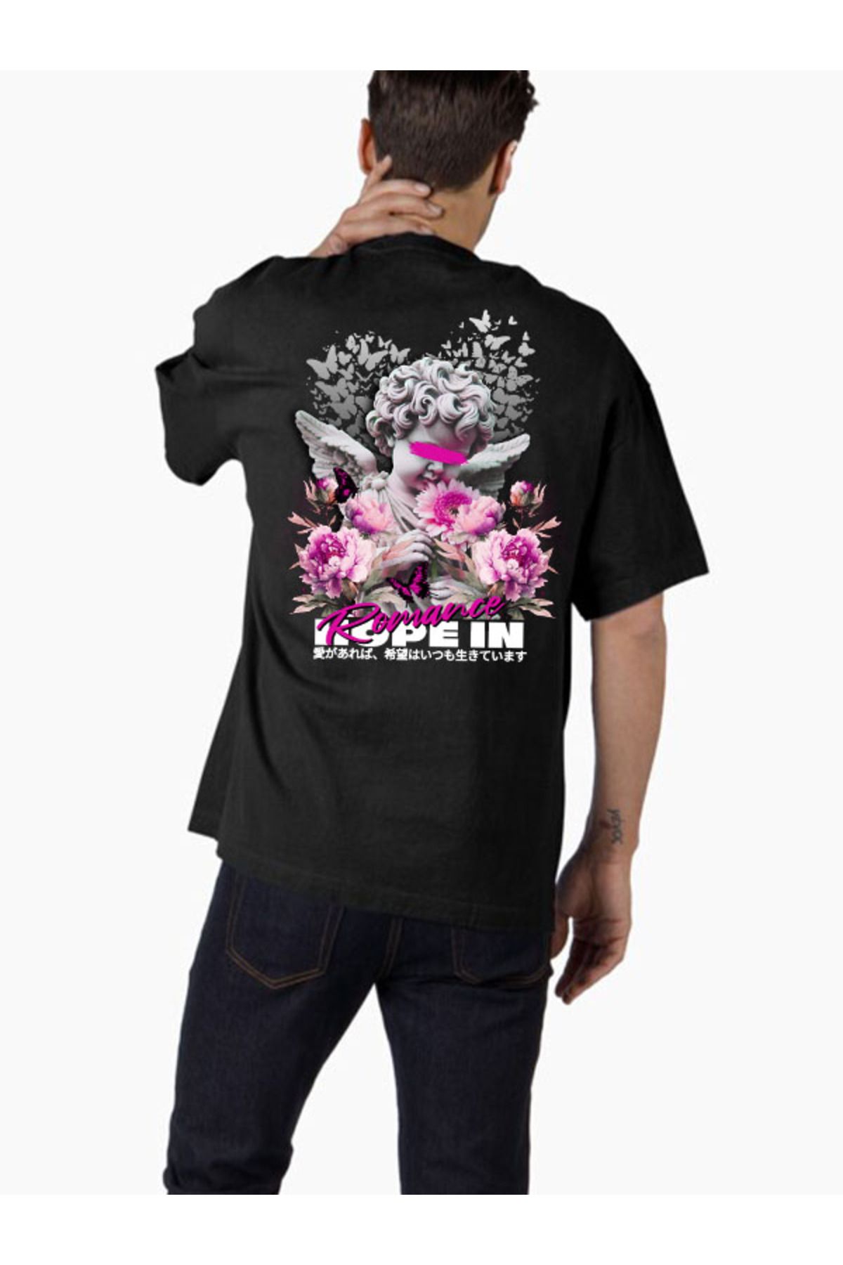 COMVİCHO Unisex streetwear52 Tasarım Baskılı Oversize T-Shirt