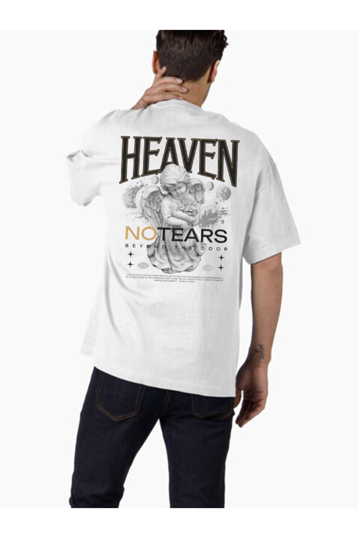 COMVİCHO Unisex streetwear46 Tasarım Baskılı Oversize T-Shirt