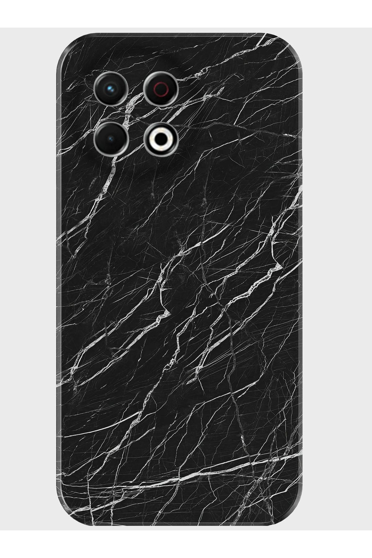 Activist Tecno Spark 30 Pro Kılıf Kamera Korumalı Baskılı Silikon Kapak - siyahmermer