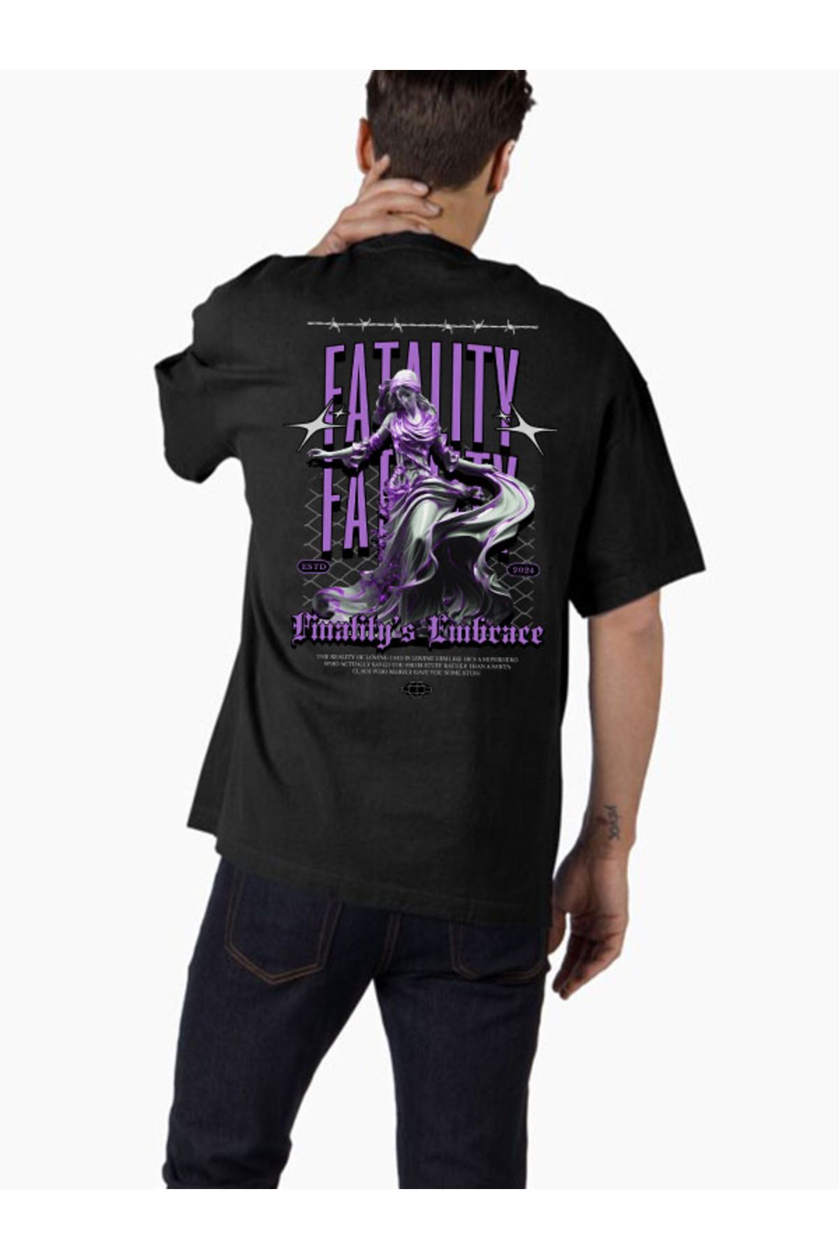 COMVİCHO Unisex streetwear69 Tasarım Baskılı Oversize T-Shirt