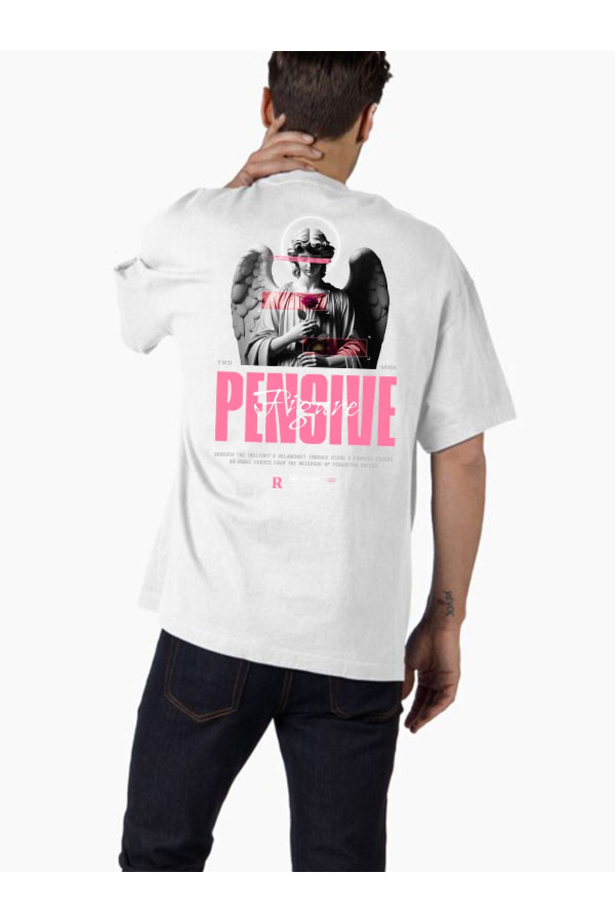 COMVİCHO Unisex streetwear132 Tasarım Baskılı Oversize T-Shirt