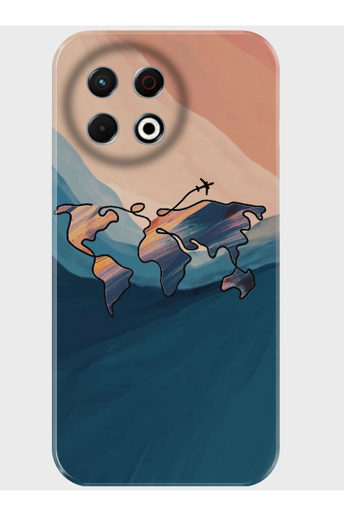 Activist Tecno Spark 30 Pro Kılıf Kamera Korumalı Baskılı Silikon Kapak - pastelmap