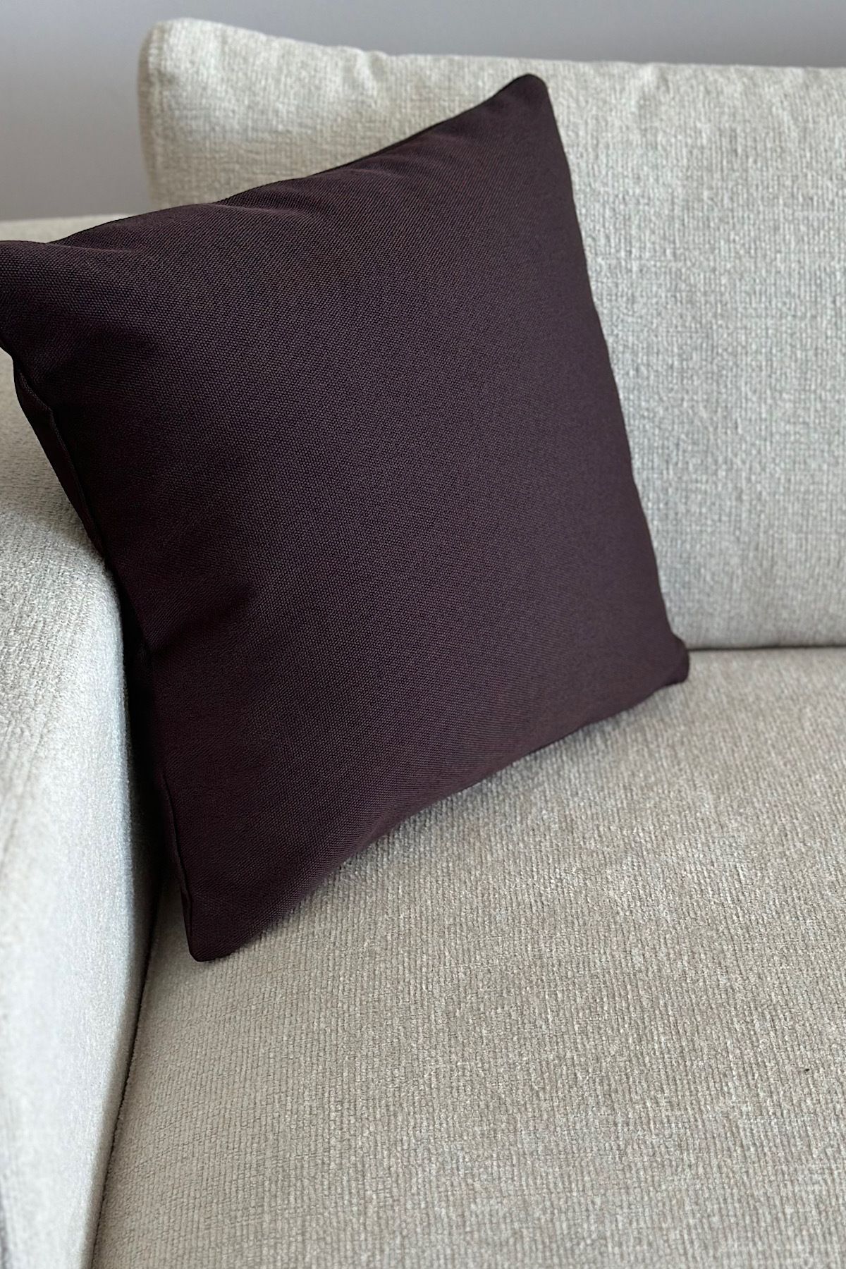 yucelique Novon Home Minimalist Tasarım Cool Touch Keten Doku Premium Kırlent Kılıfı 45*45 cm
