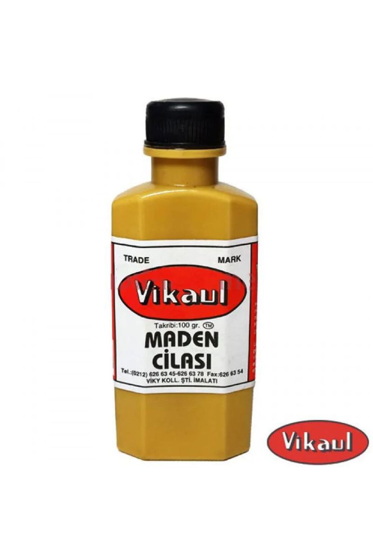 VİKAUL Metal Parlatıcı / Maden Cilası, Kavil 100 gr Vikaul Maden Cilası