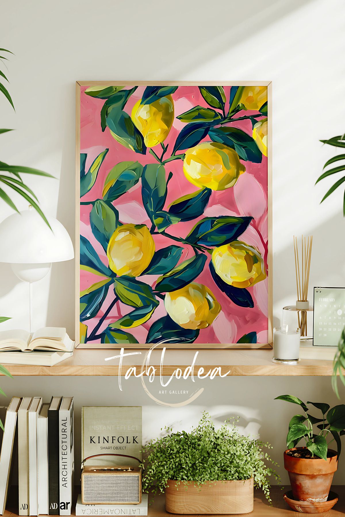 tablodea Limon Temalı Pinterest Mutfak Tablosu, Pinterest Mutfak ve Balkon Dekoru, Çerçeveli Poster Tablo