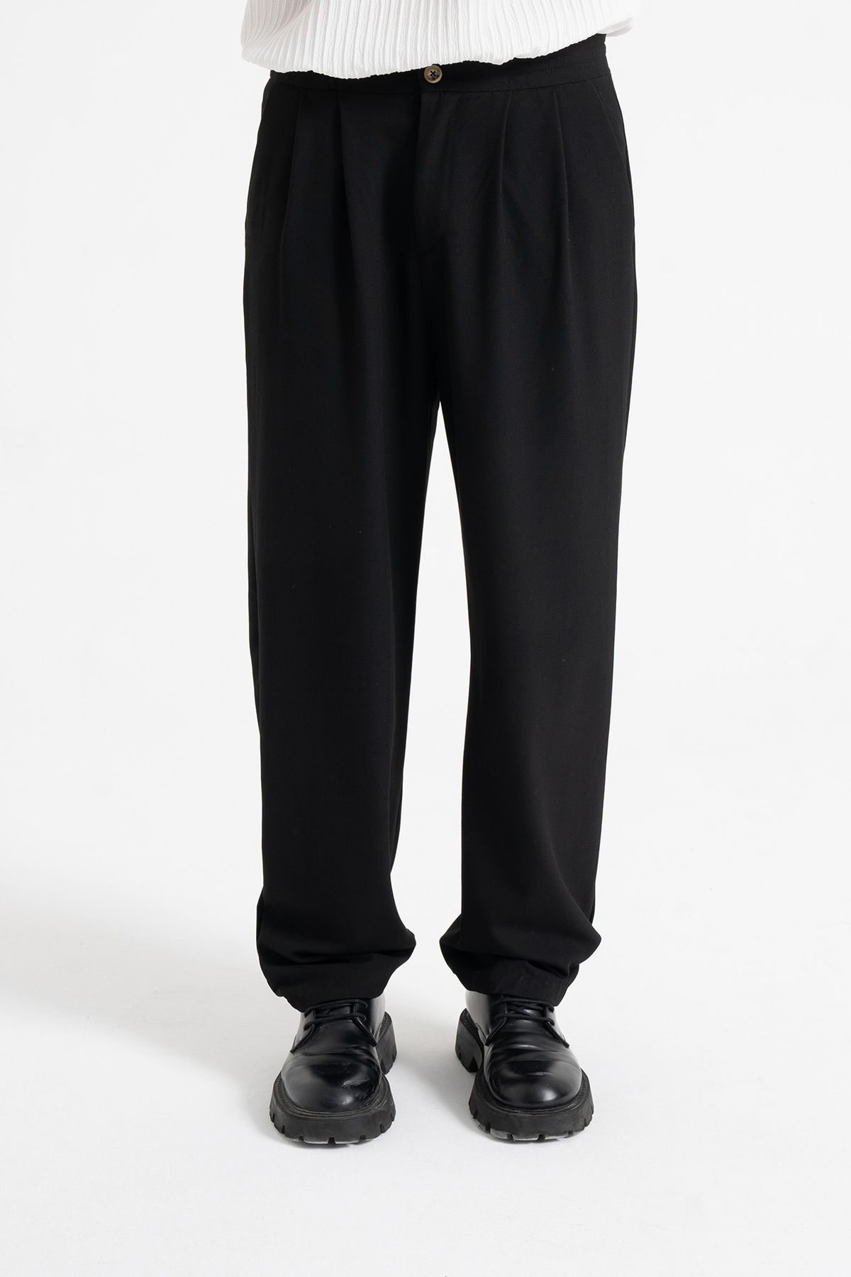 ATE WEAR Baggy Fit Pileli Kumaş Pantolon