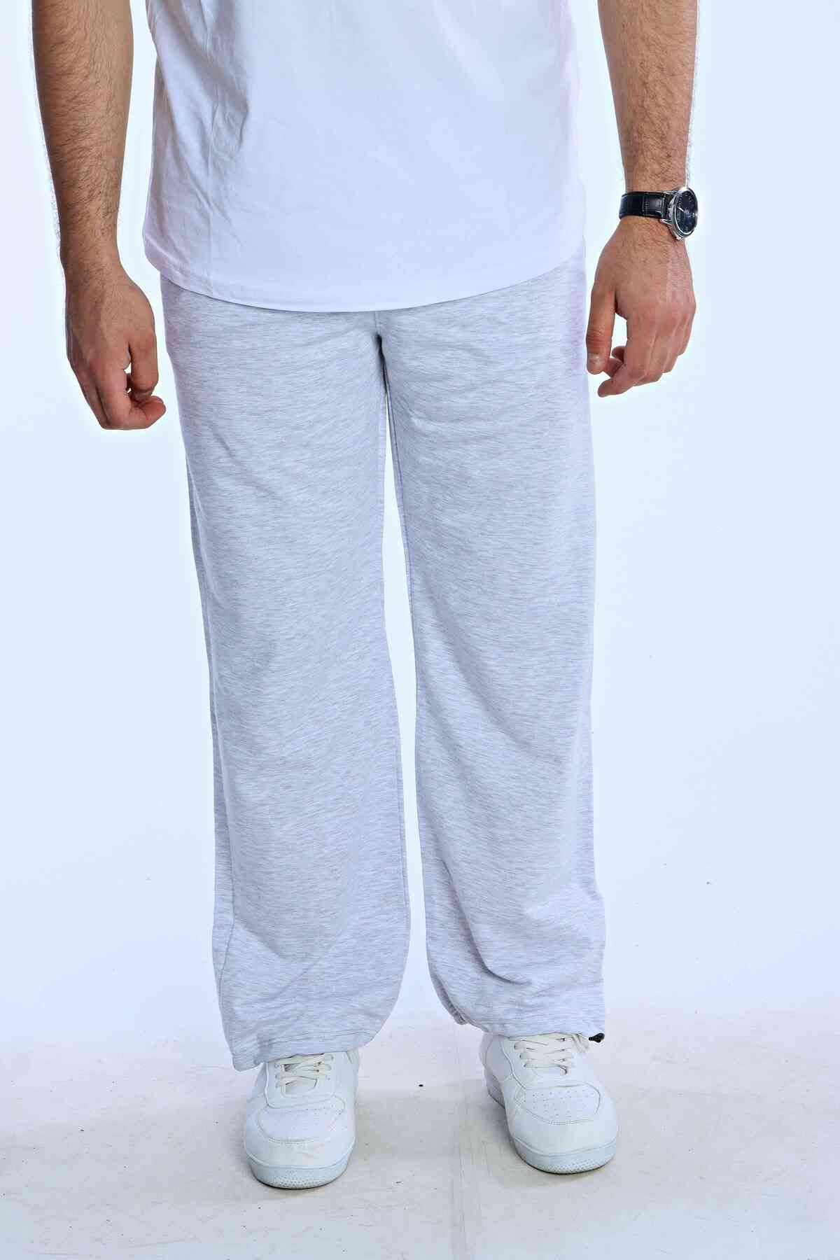 eg38 Düz Baggy Eşofman Açık Gri