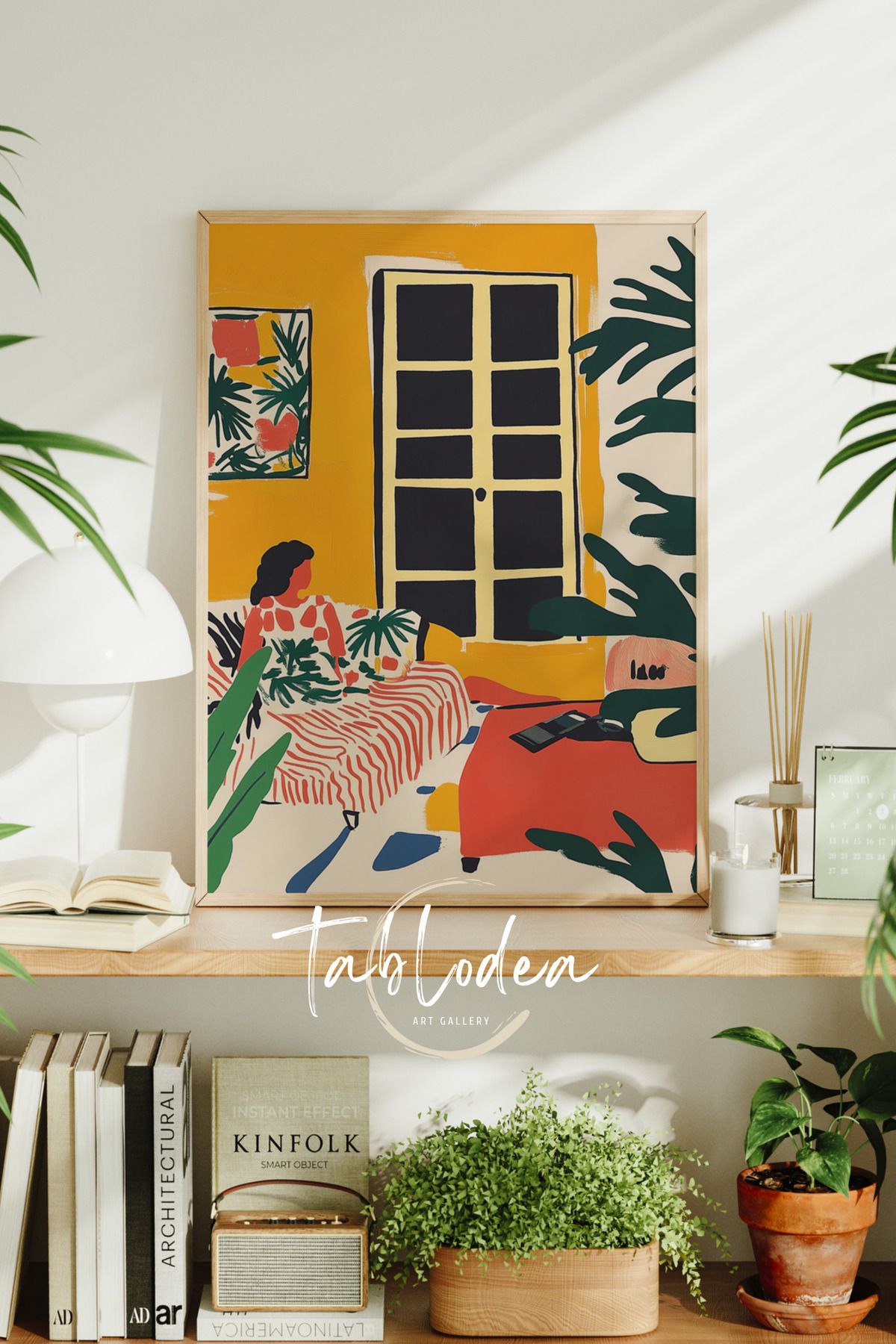 tablodea Bohem Duvar Dekoru Çerçeveli Poster Tablo, Pinterest Minimalist Dekoratif Bohem Duvar Tablosu