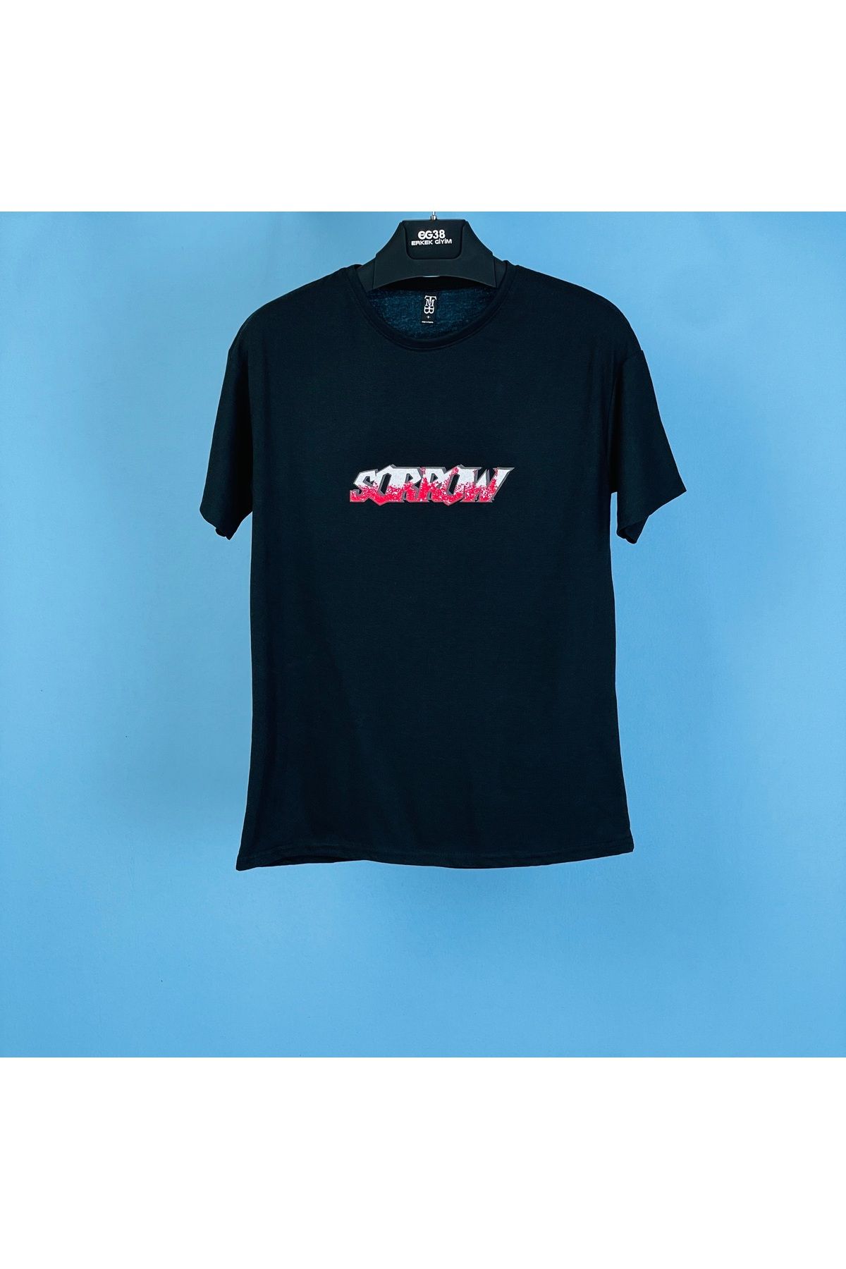 eg38 Tmb Sorrow Oversize Tişört Siyah
