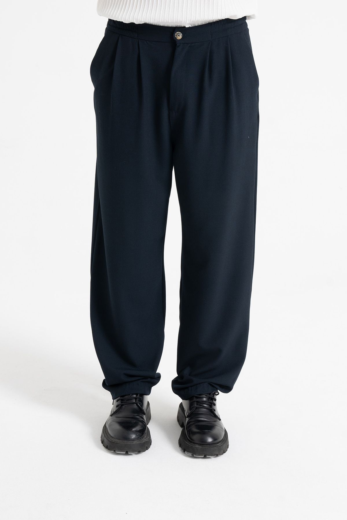 ATE WEAR Baggy Fit Pileli Kumaş Pantolon