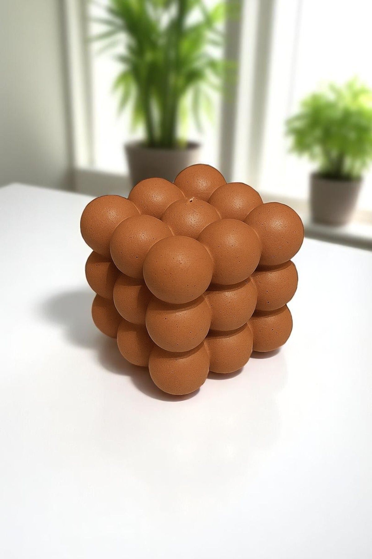 ERSE HOME Bubble Şekilli Kiremit Rengi Dekoratif Beton