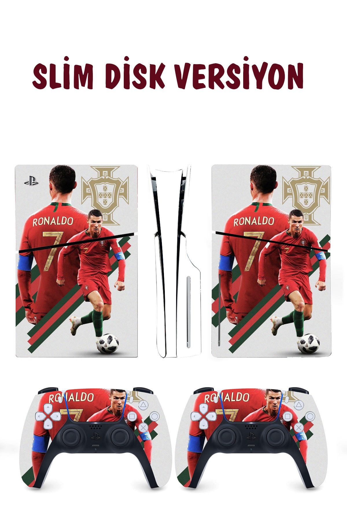 KT Decor Ronaldo Playstation 5 Full Sticker Kaplama Seti