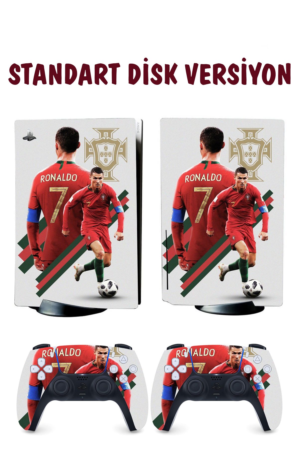 KT Decor Ronaldo Playstation 5 Full Sticker Kaplama Seti