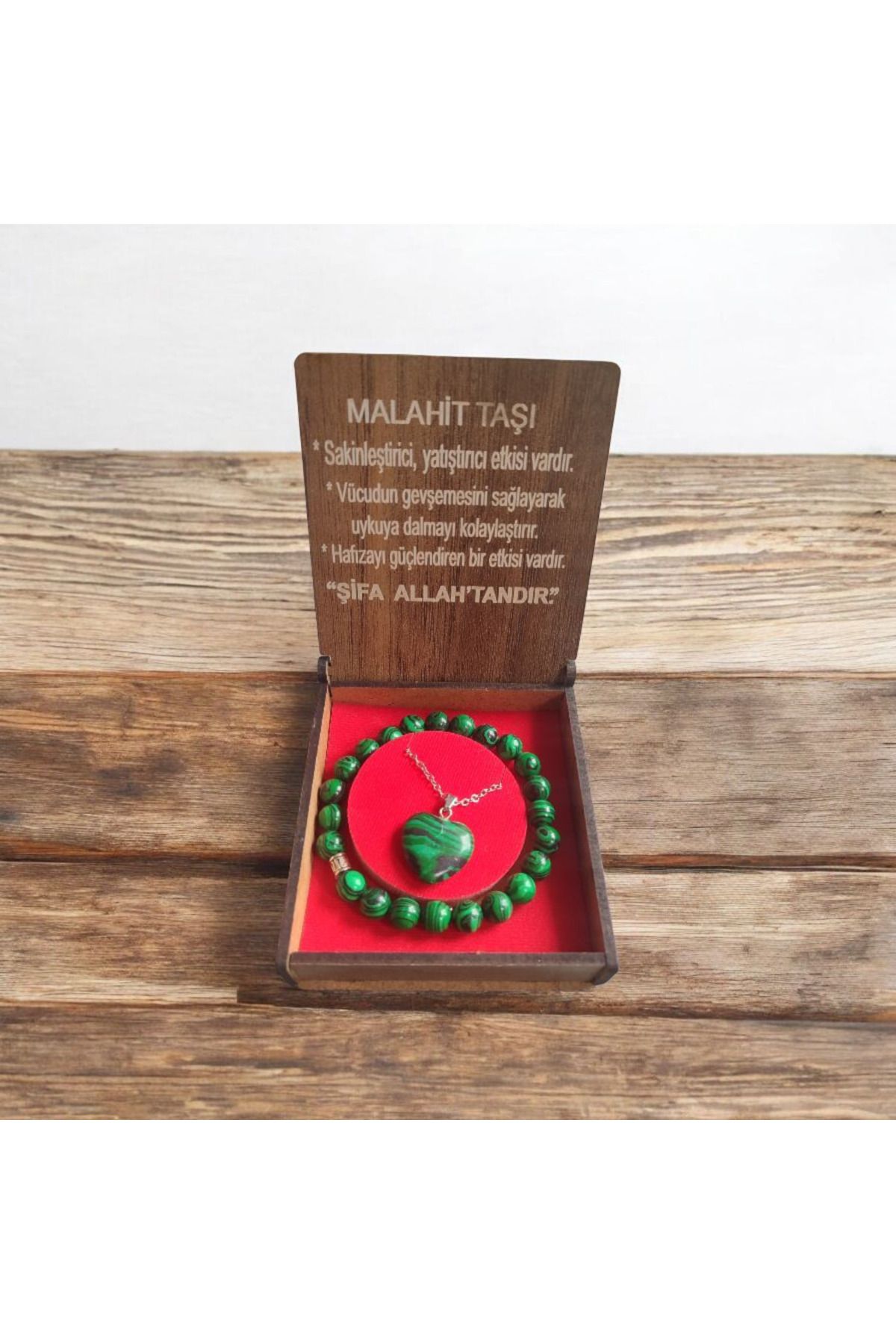 Markasız ucuz ŞİFALI TAŞ KOLYE BİLEKLİK SETİ