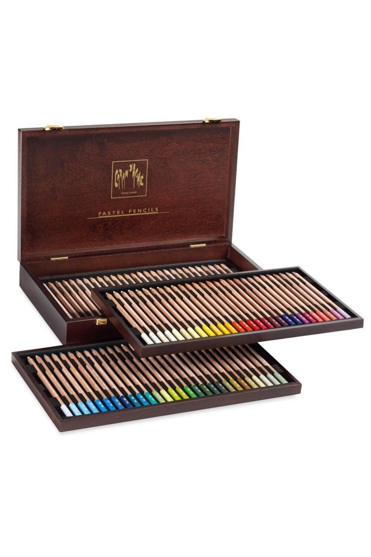 Caran d'Ache PASTEL PENCILS – 84 RENK AHŞAP KUTULU SET - Özel Kutulu