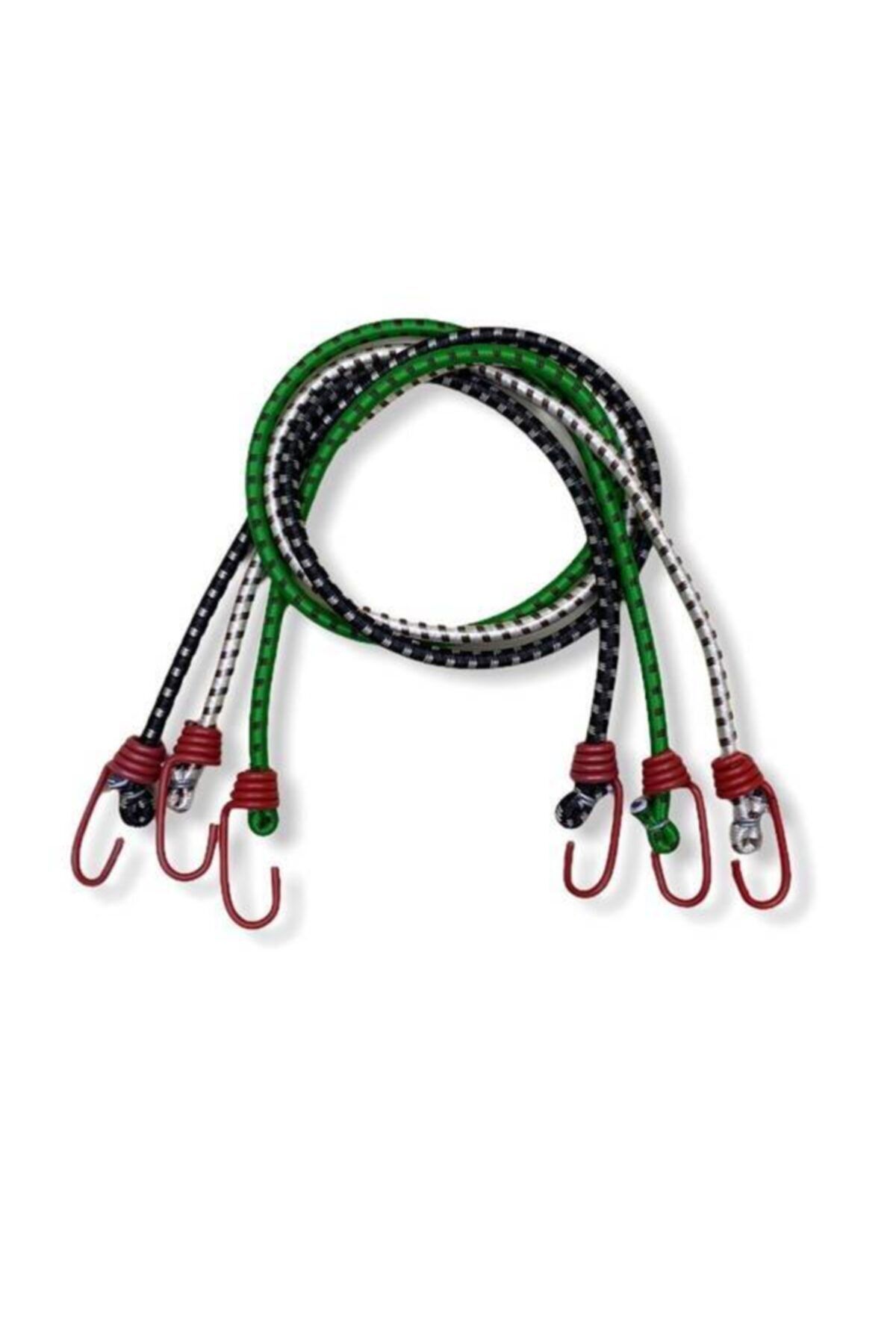 SerenityHaven Bagaj Lastiği Çok Amaçlı Kalın 8mm 100 Cm Esnek 3 Lü Set