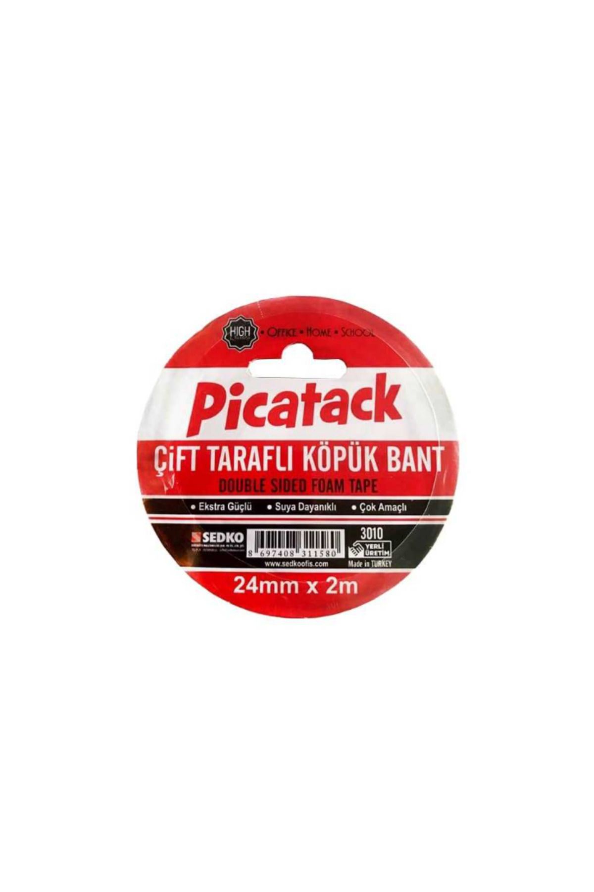 picatack ÇİFT TARAFLI KÖPÜK BANT 24x2 KQ012 3010