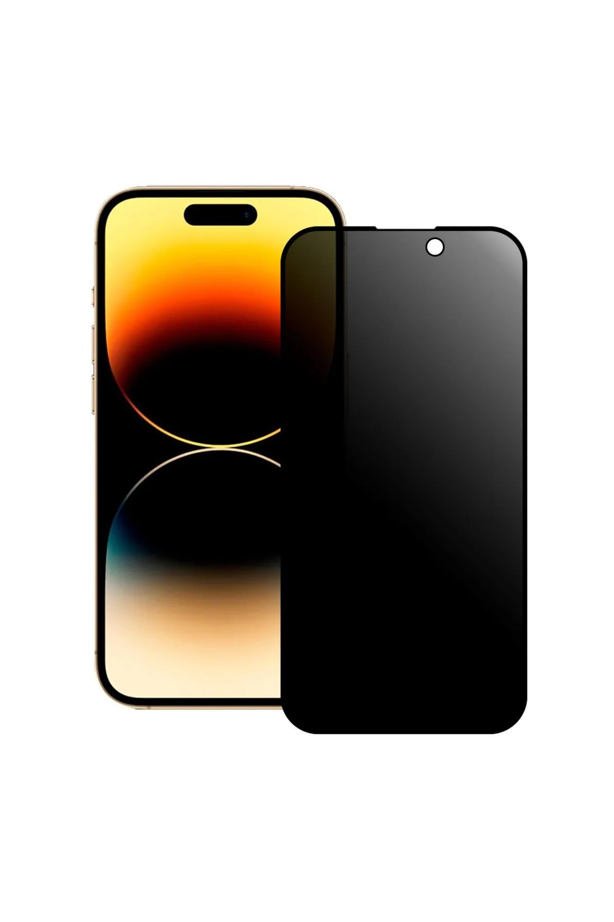 İPAX Apple Iphone 12 / 12 Pro Uyumlu Hayalet Ekran Koruyucu Tam Kapatan Gizli Tamperli Cam