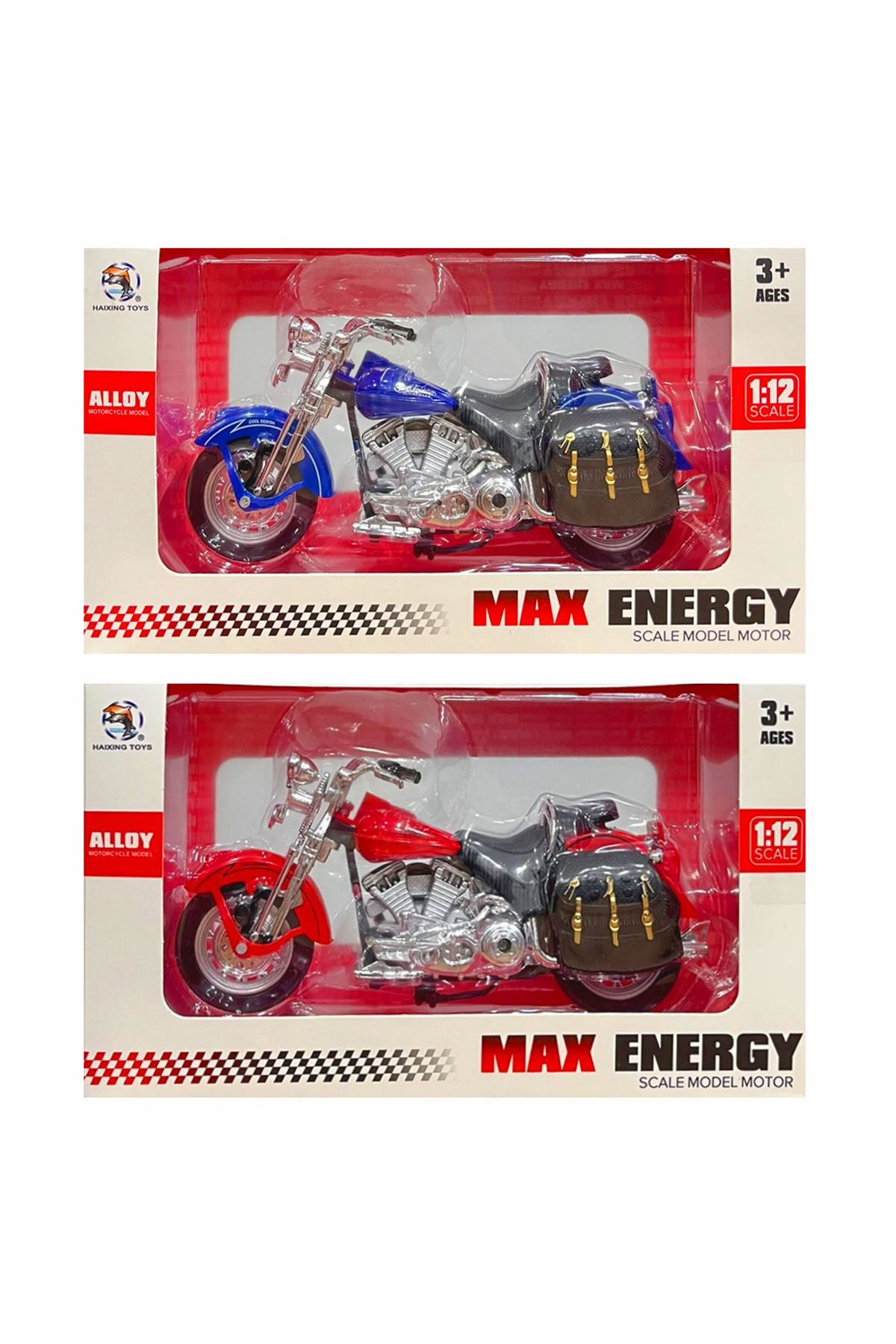 Art Tone KZL MODEL MOTOSİKLET ALLOY 1:12 SCALE (1 ADET) 3+