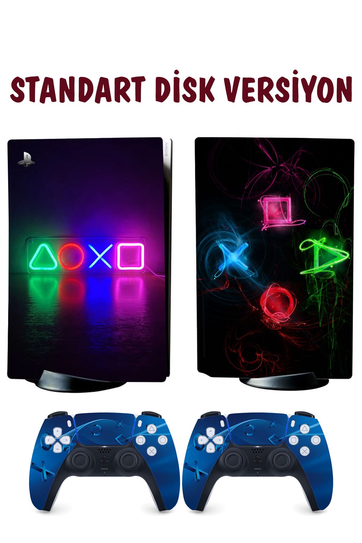 KT Decor Sanatsal Kontroller Playstation 5 Full Sticker Kaplama Seti