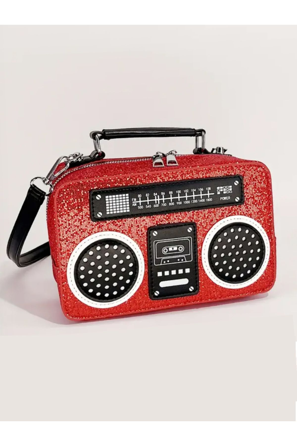 Modalula Retro Parlak Radyo Çanta