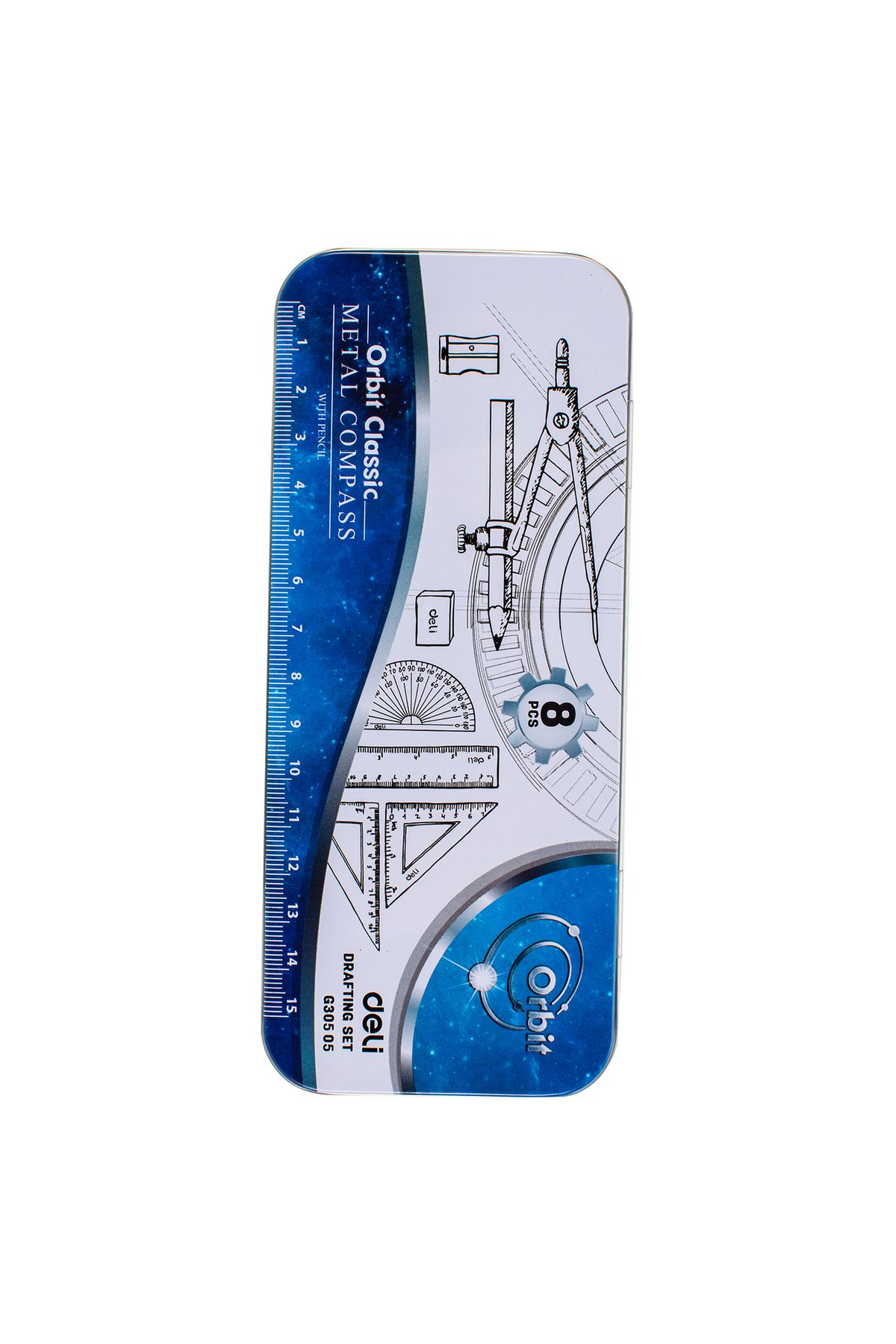 Deli-EG30505 Drafting Set 8pcs - ideal for students and classroom geometry tasks 7