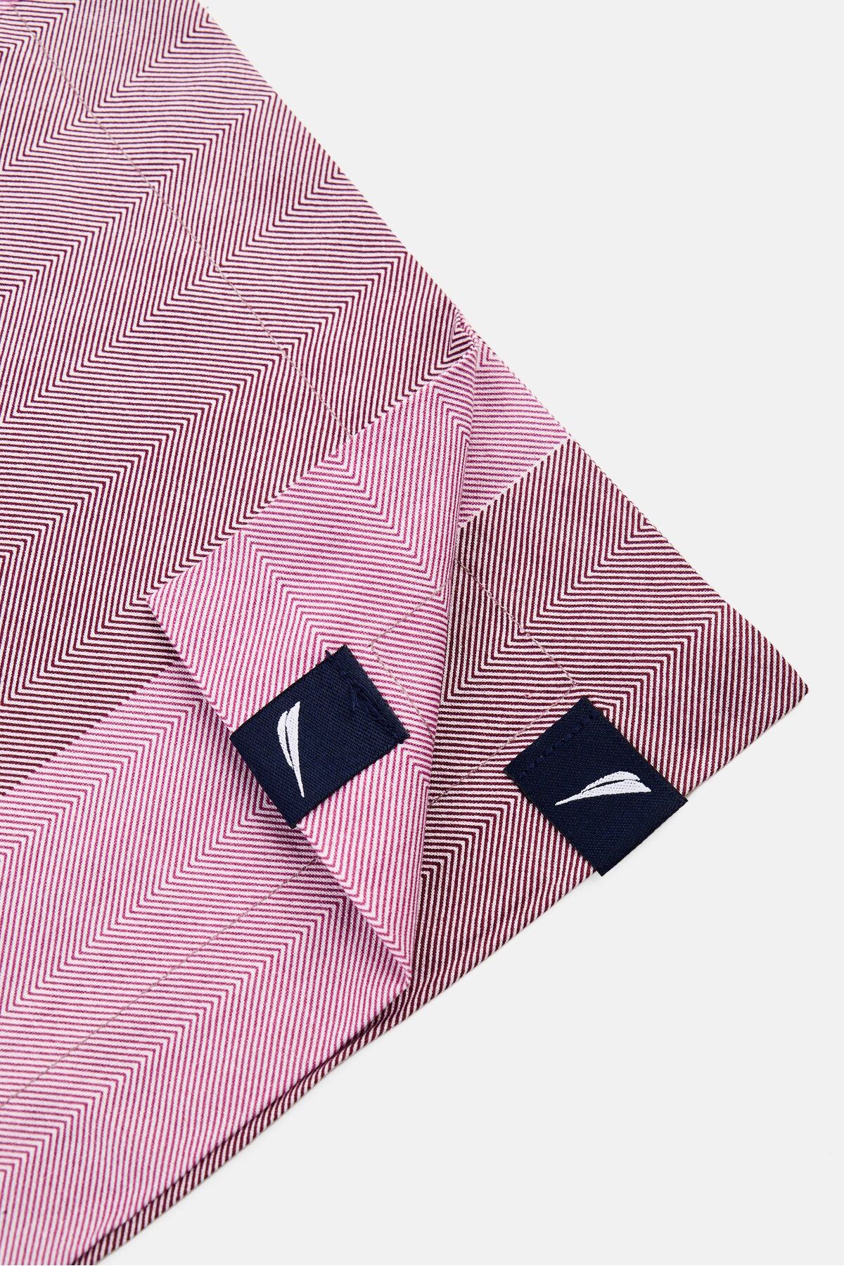Nautica-3 Pieces Ocean View Herringbone Pattern Flat Sheet With Pillow Case Set, Multicolor 3