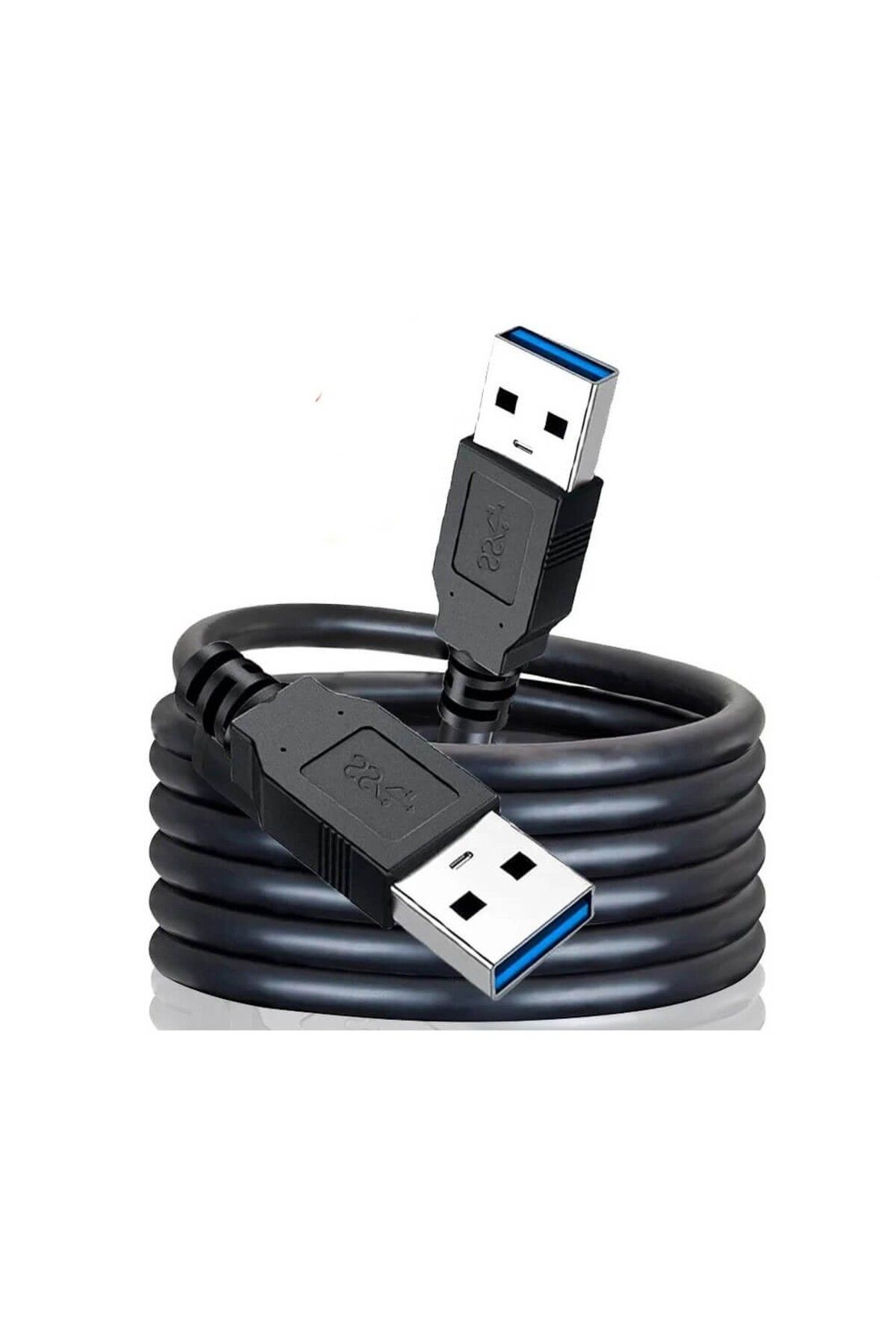 Koodmax 1 Metre - USB 3.0 Erkek-Erkek Kablo - Yüksek Hızlı 5Gbps Veri Aktarımı