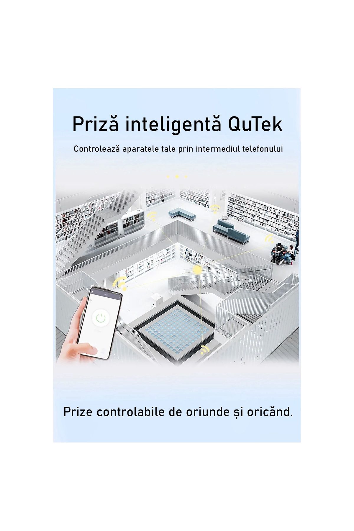 QuTek-Set of 4 SmartPlug® Wi-Fi sockets, Max 20A, consumption monitoring, compatible with SmartLife, Tuya, Alexa 2