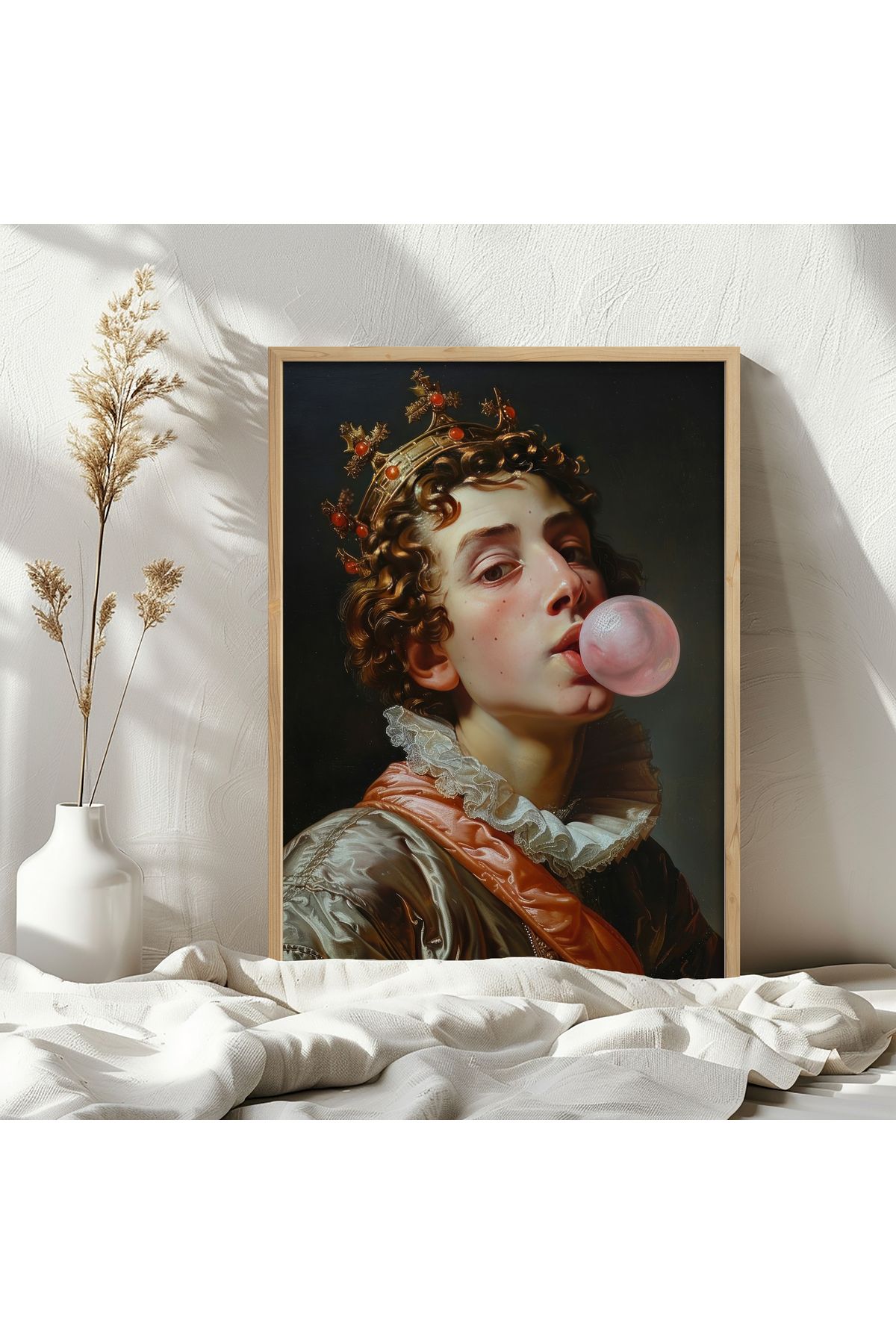 HOMEPACK Tekli Ahşap Çerçeveli Tablo Tek Parça Poster Tablo TK/EXCLUSIVE001