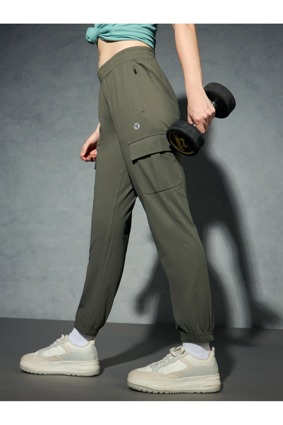 Technosport By Styli-Logo Print 4-Way Stretch Joggers 6