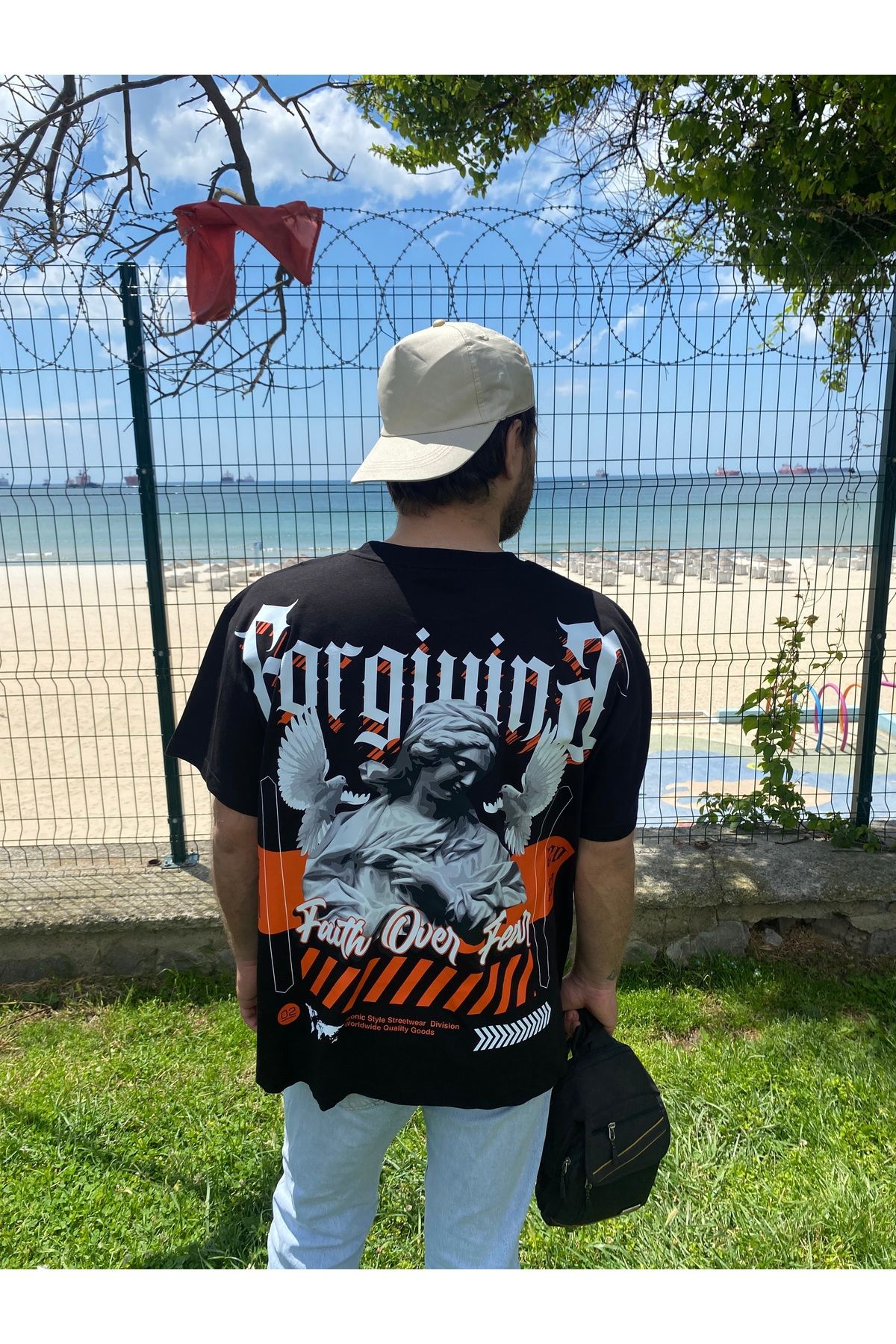 525 Oversize Tişört - Unisex Tişört - Pamuklu Tişört - Baskılı Tişört